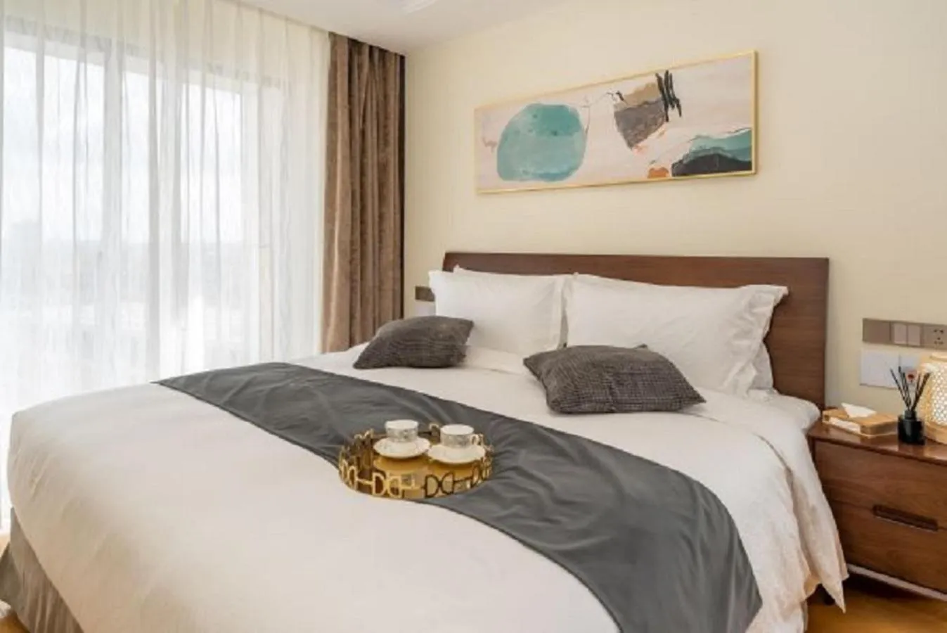 Bed in Green Court Place Jingqiao Middle Ring Shanghai