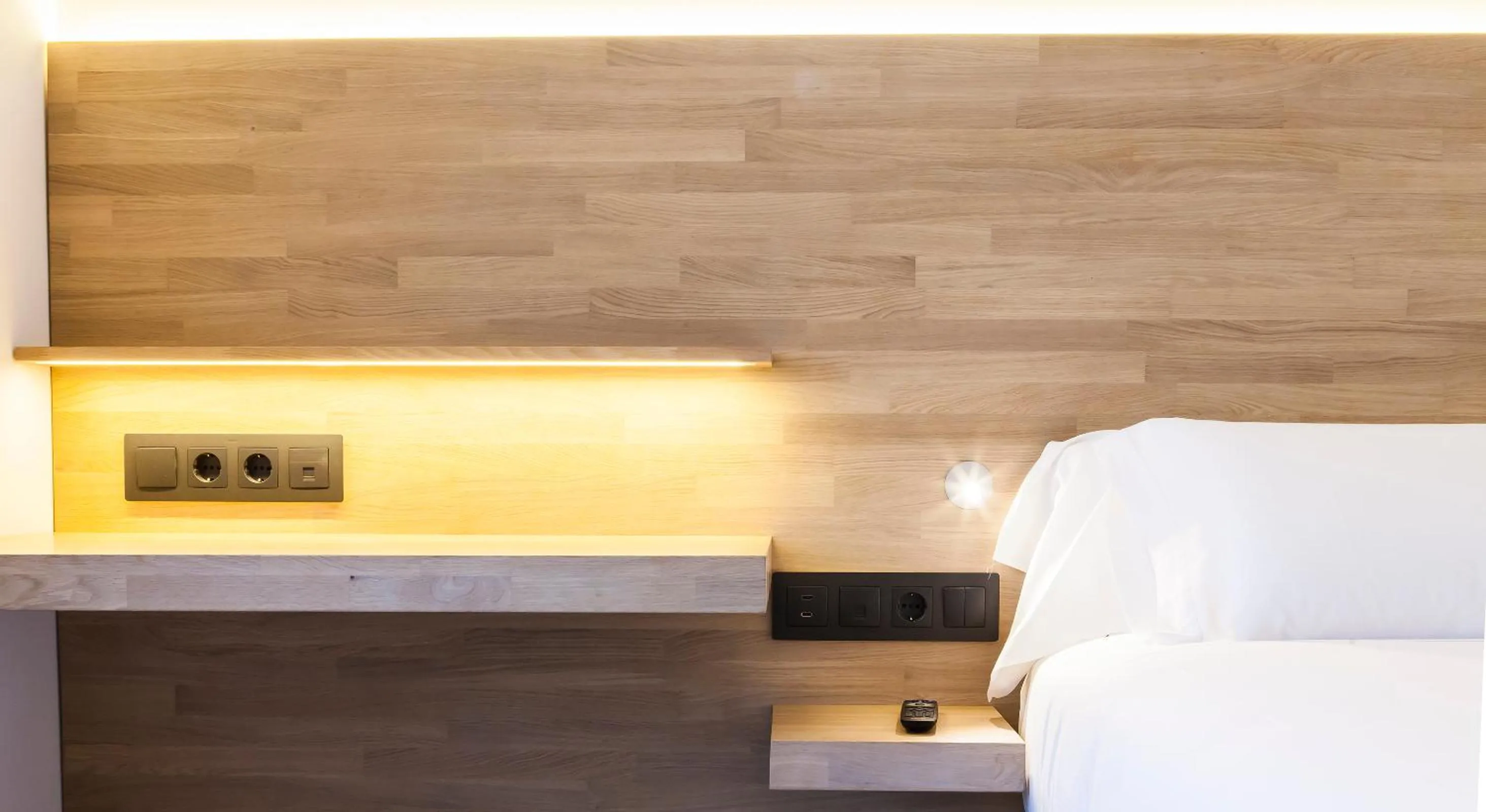 Decorative detail, Bed in Hotel A Pamplona