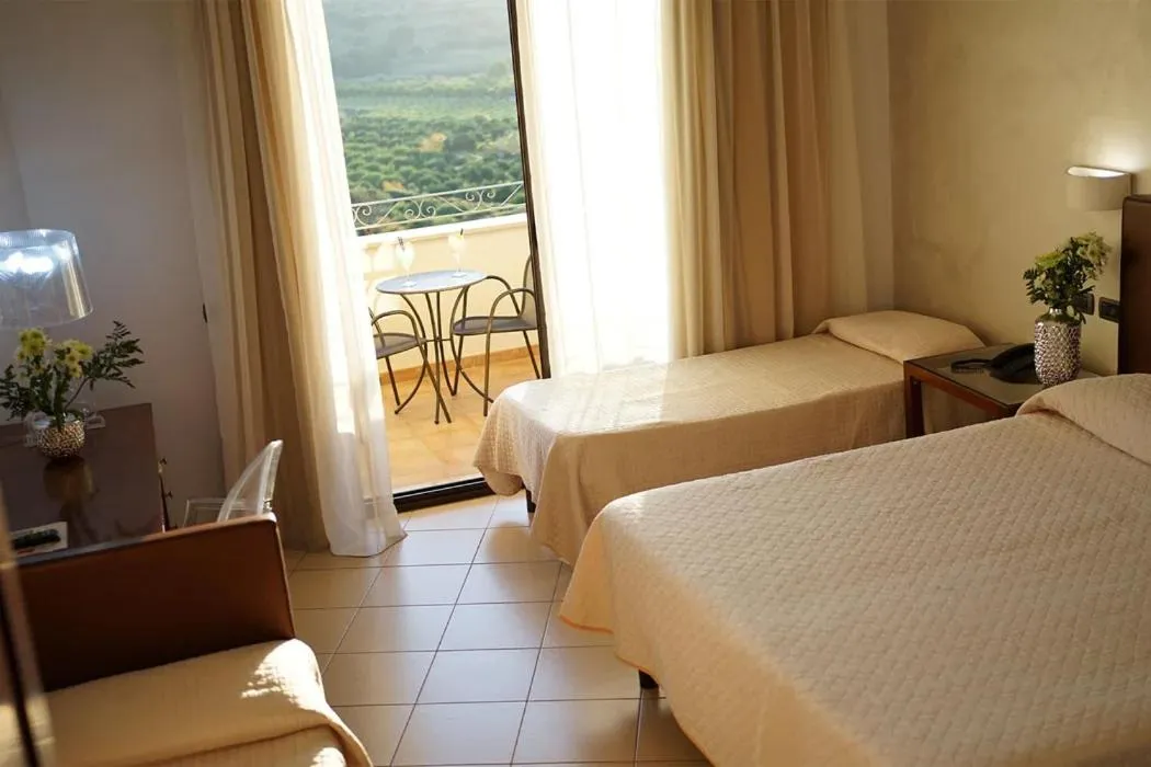 Bed in Grand Hotel Sofia