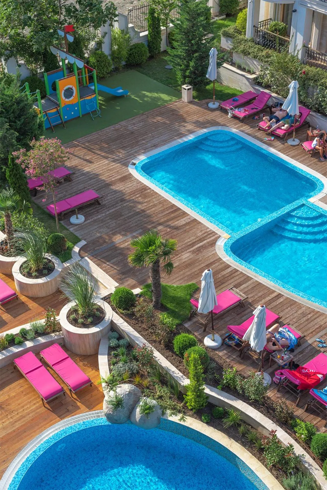 Swimming pool in Harmony Suites Saint Vlas