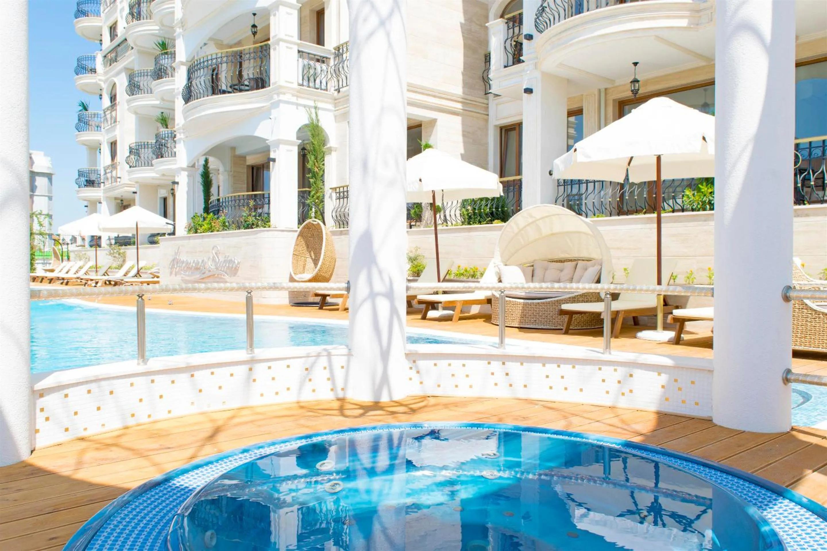 Swimming pool in Harmony Suites Saint Vlas