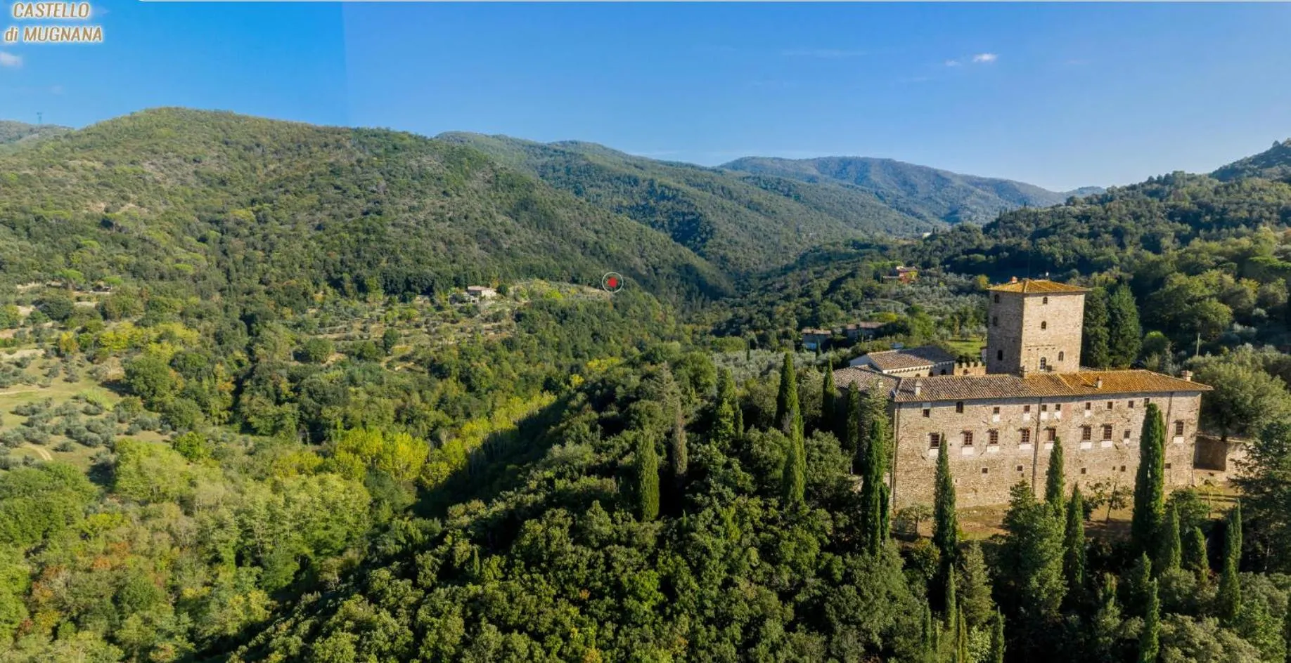 Bird's eye view in Castello di Mugnana