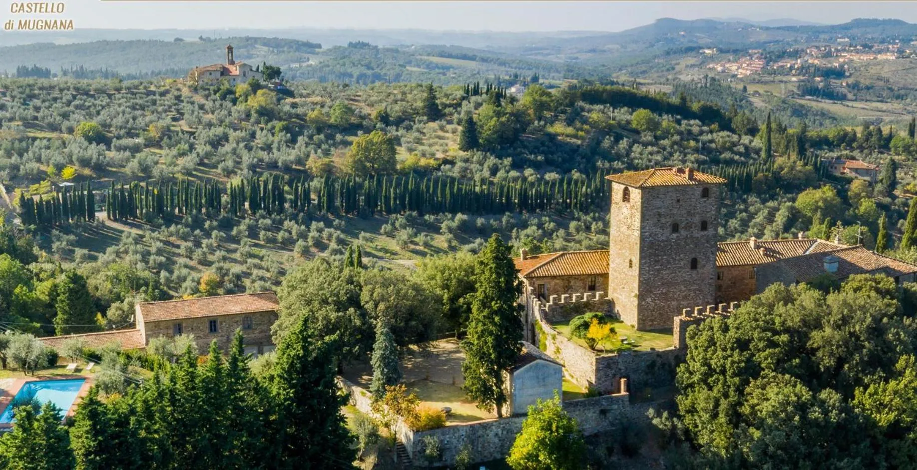 Bird's eye view in Castello di Mugnana