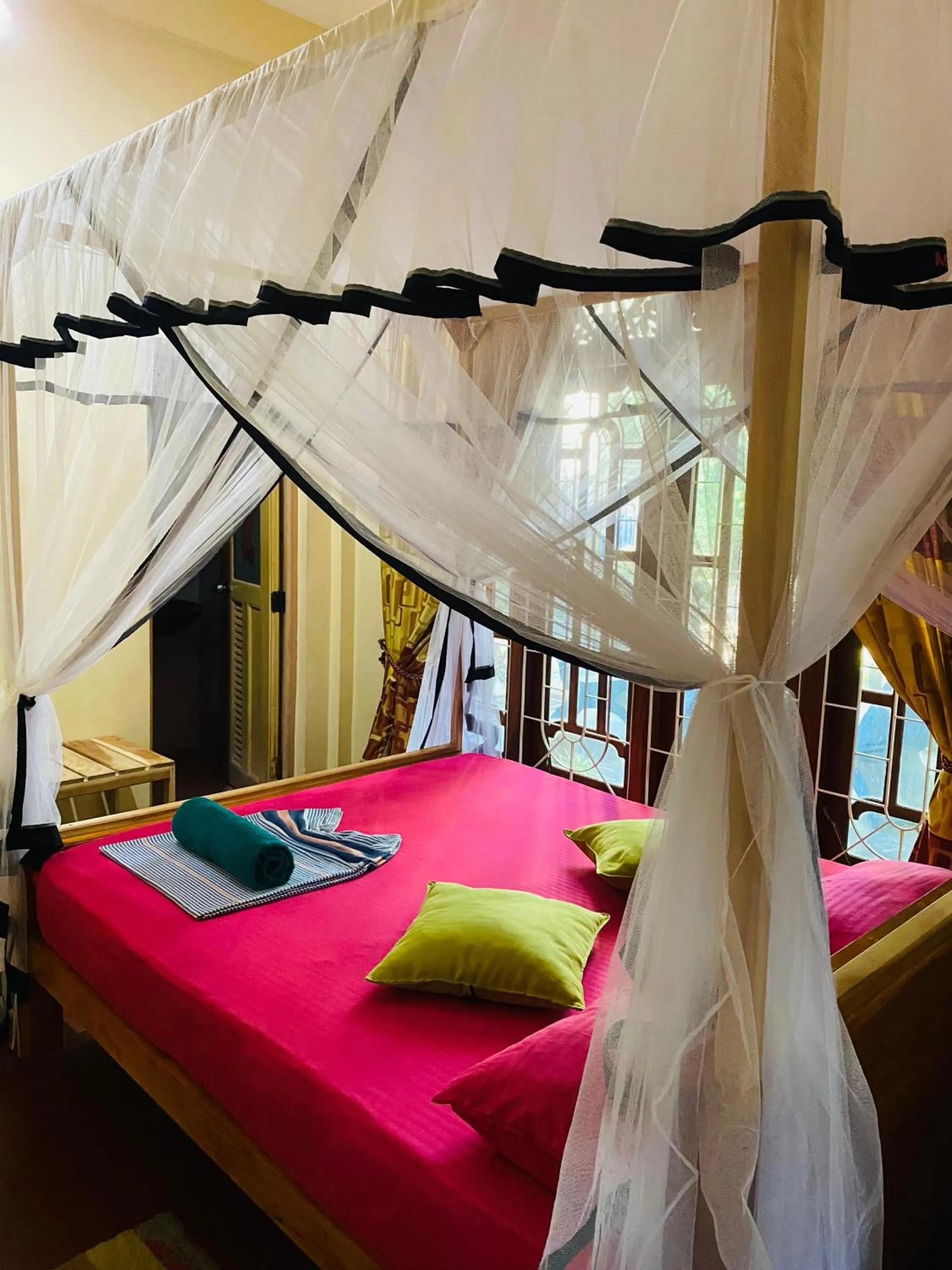 Bed in Viveka Inn Guest and Yala Safari
