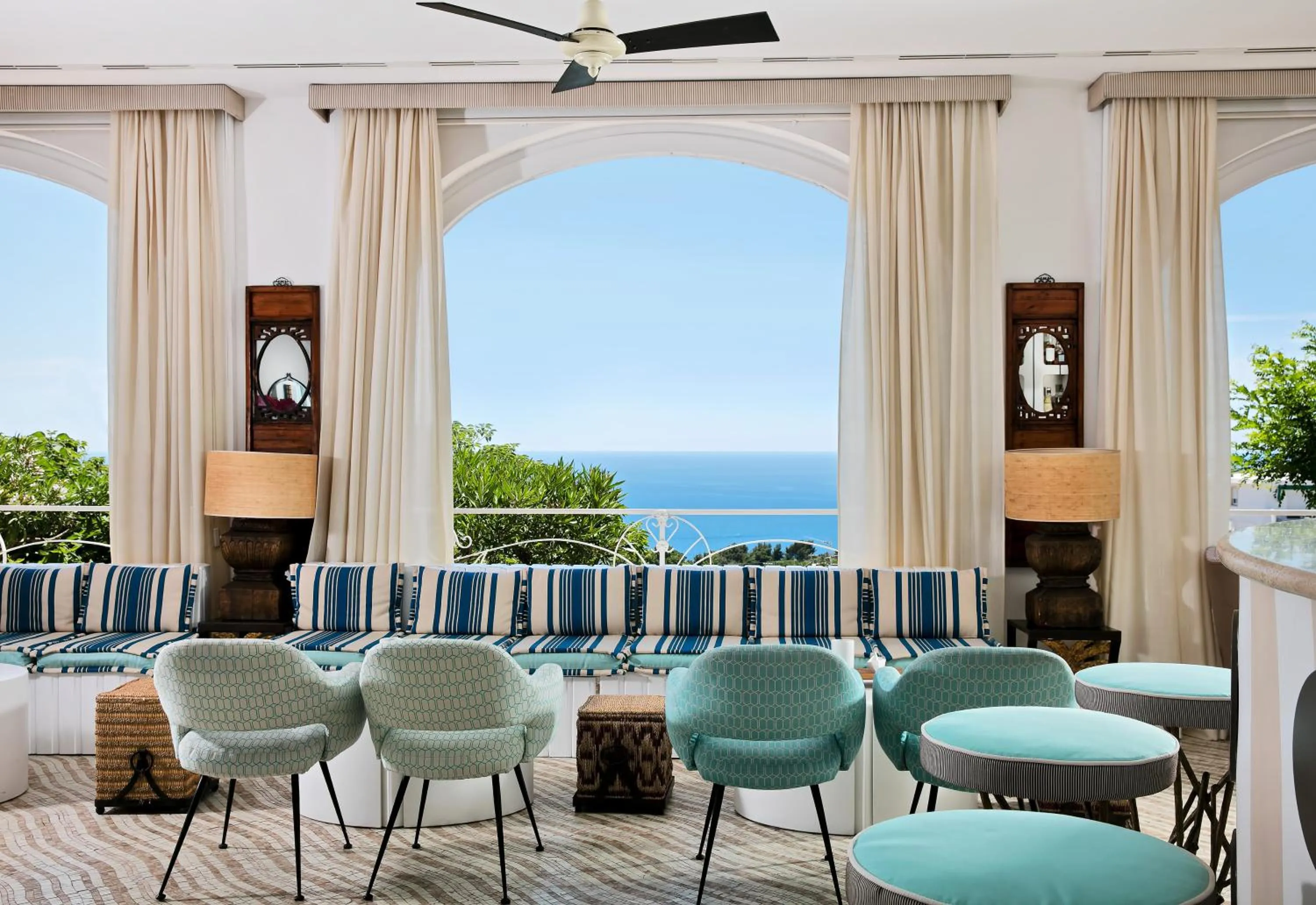 Sea view in Capri Tiberio Palace - The Leading Hotels of the World