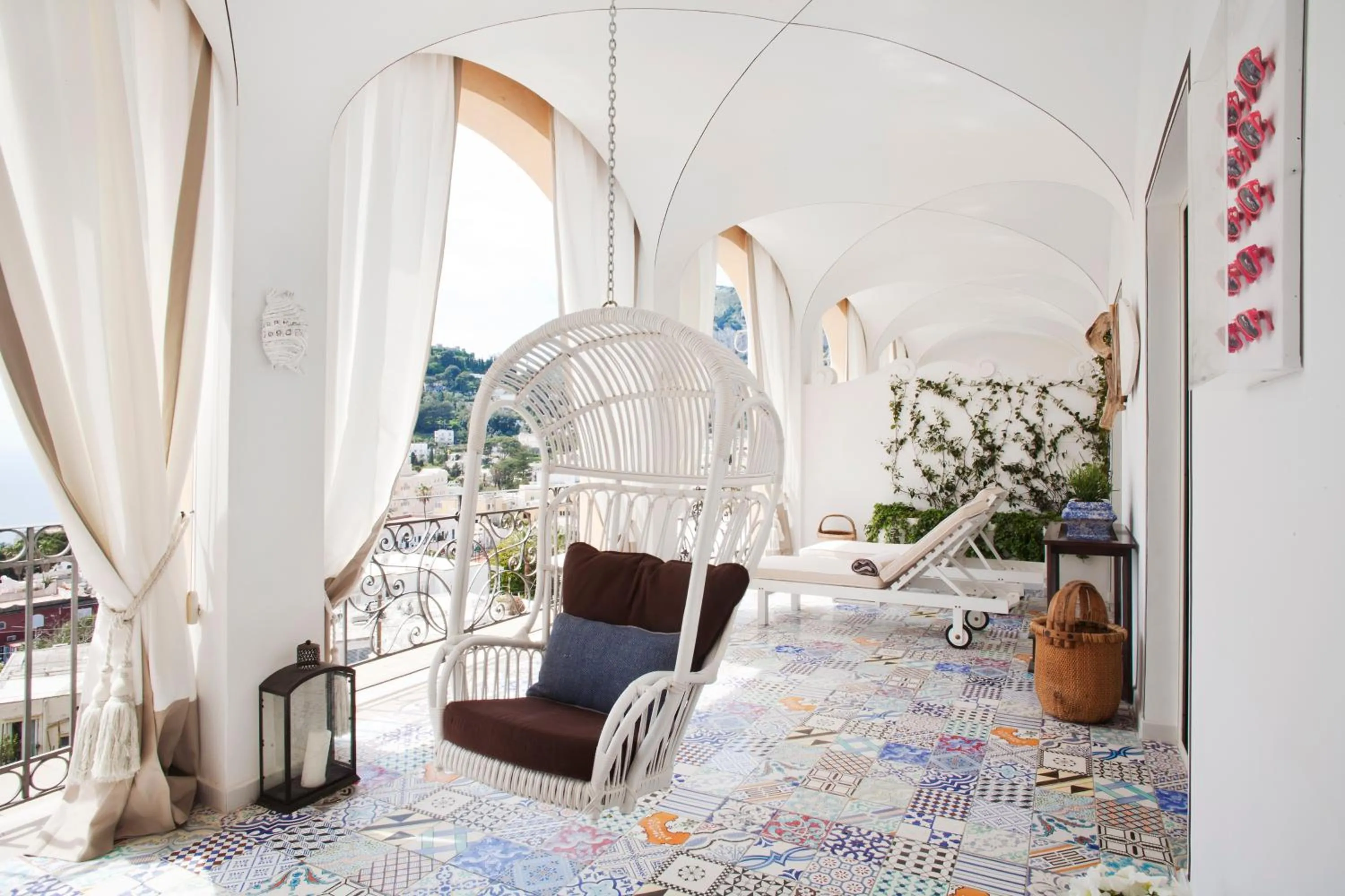 Seating area in Capri Tiberio Palace - The Leading Hotels of the World