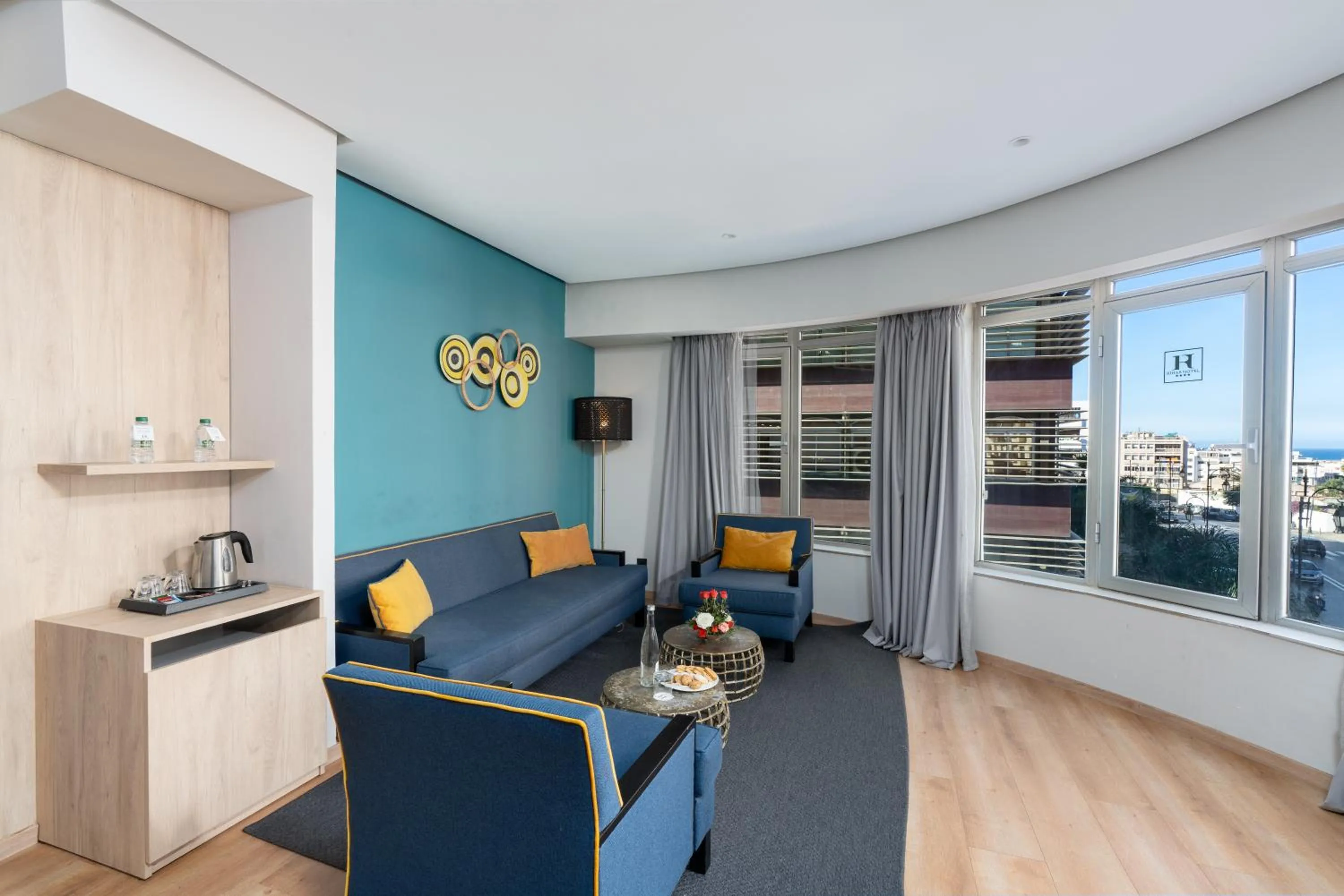 Seating area in Rihab Hotel