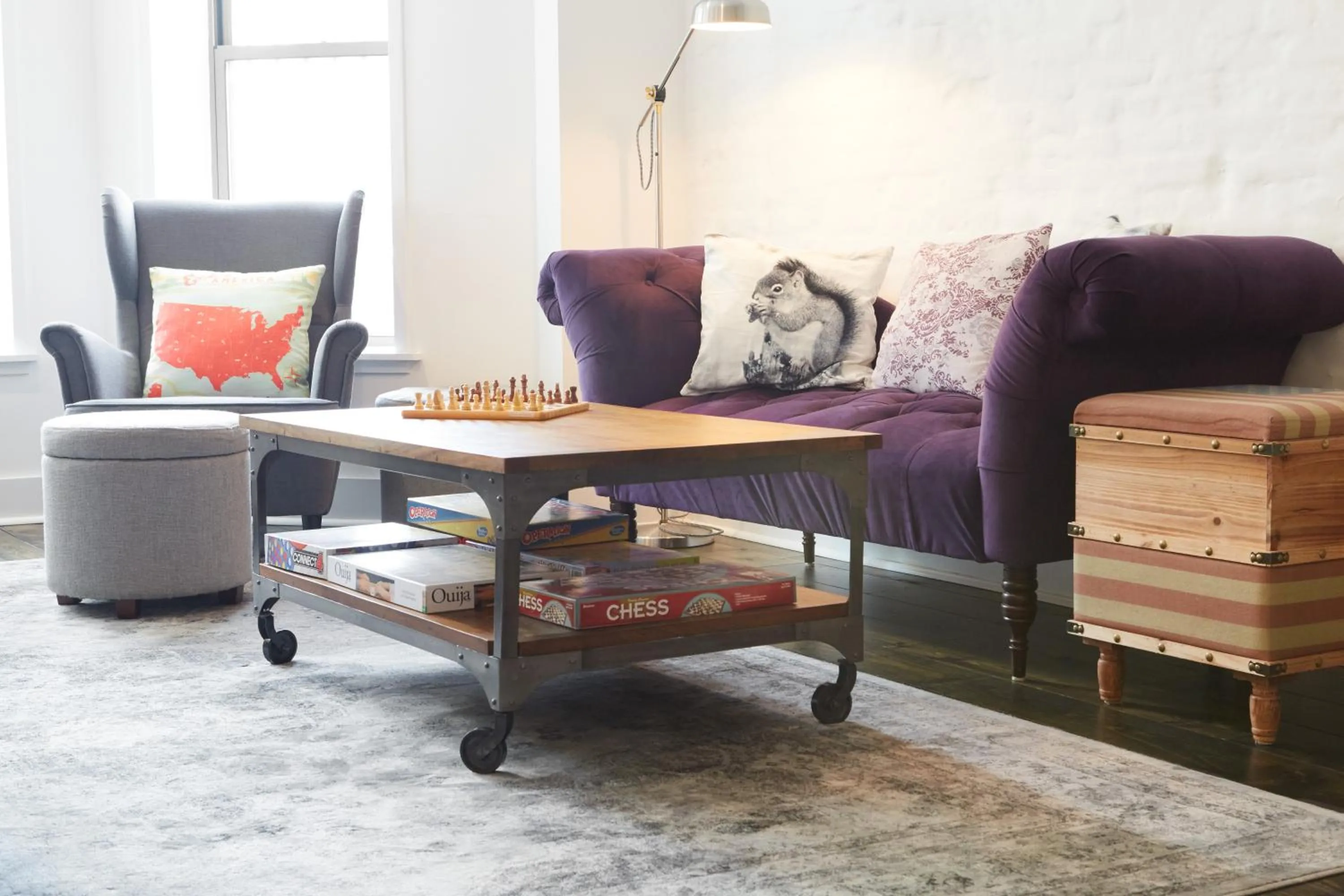 Living room in HighRoad Washington DC