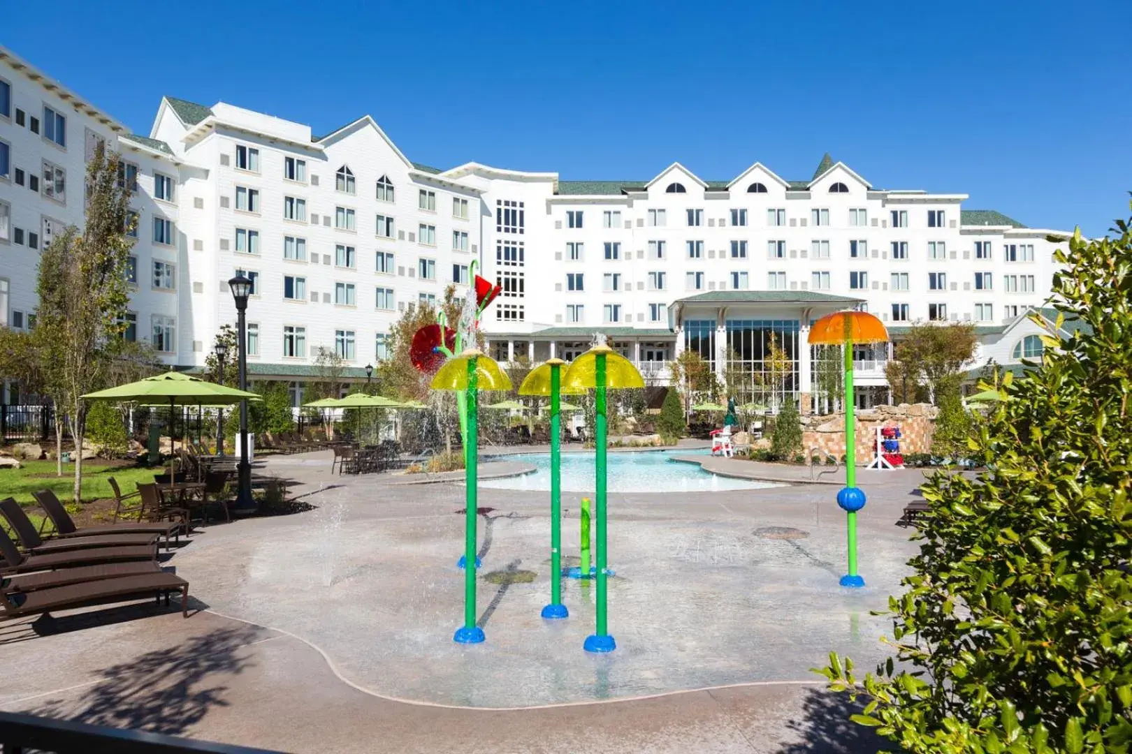 Property building in Dollywood's DreamMore Resort and Spa Property building in Dollywood's DreamMore Resort and Spa