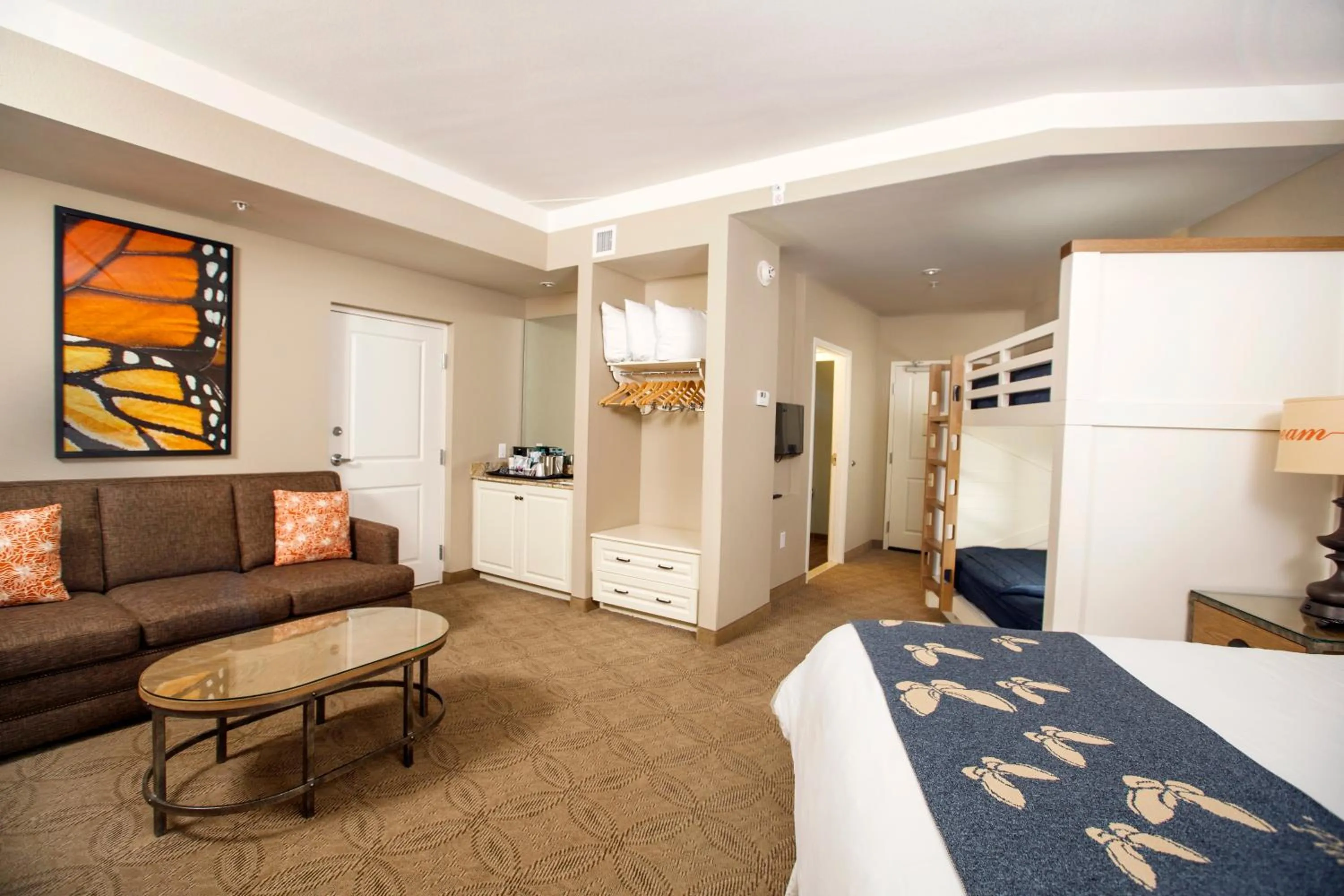 Bed in Dollywood's DreamMore Resort and Spa