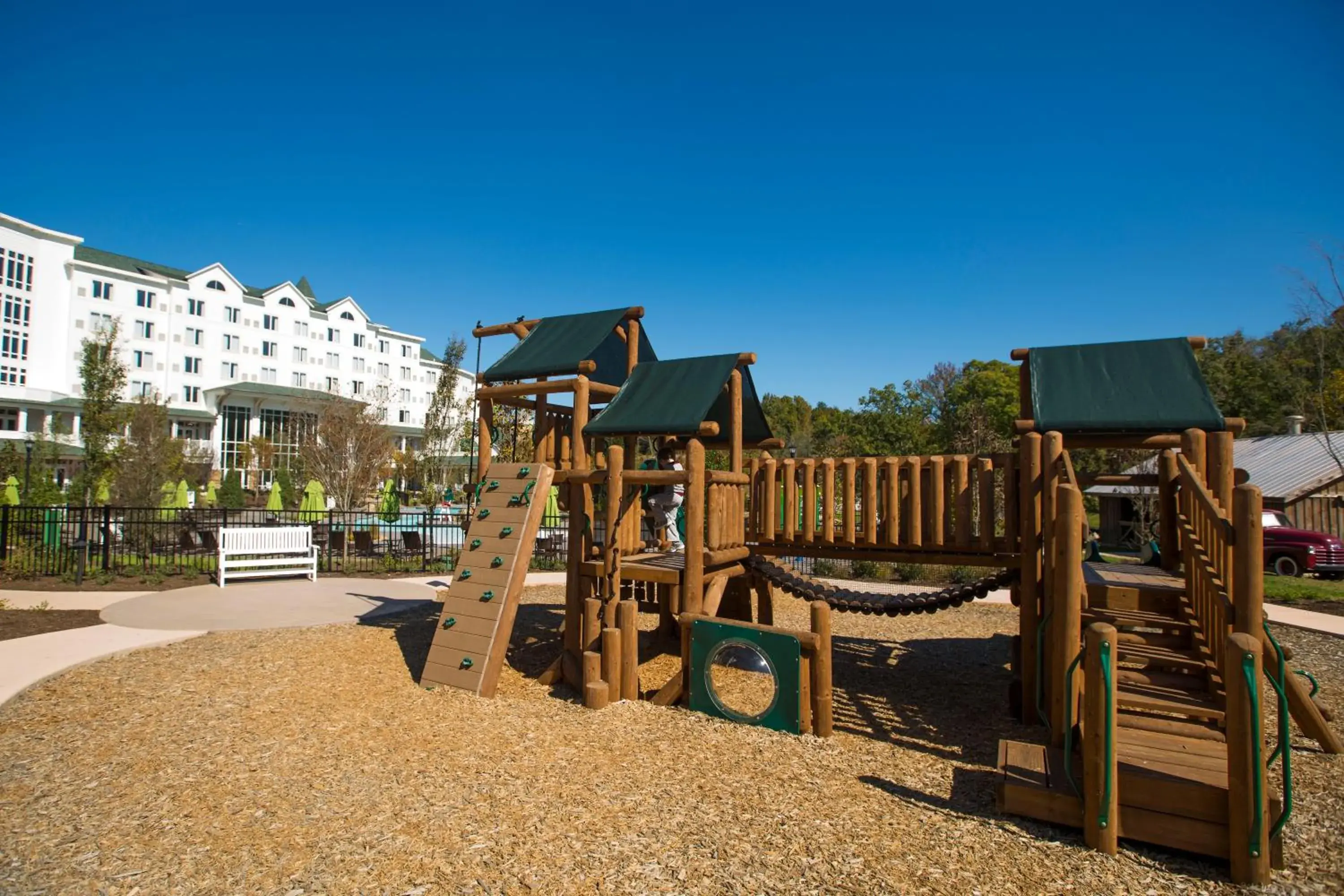 Property building in Dollywood's DreamMore Resort and Spa Property building in Dollywood's DreamMore Resort and Spa