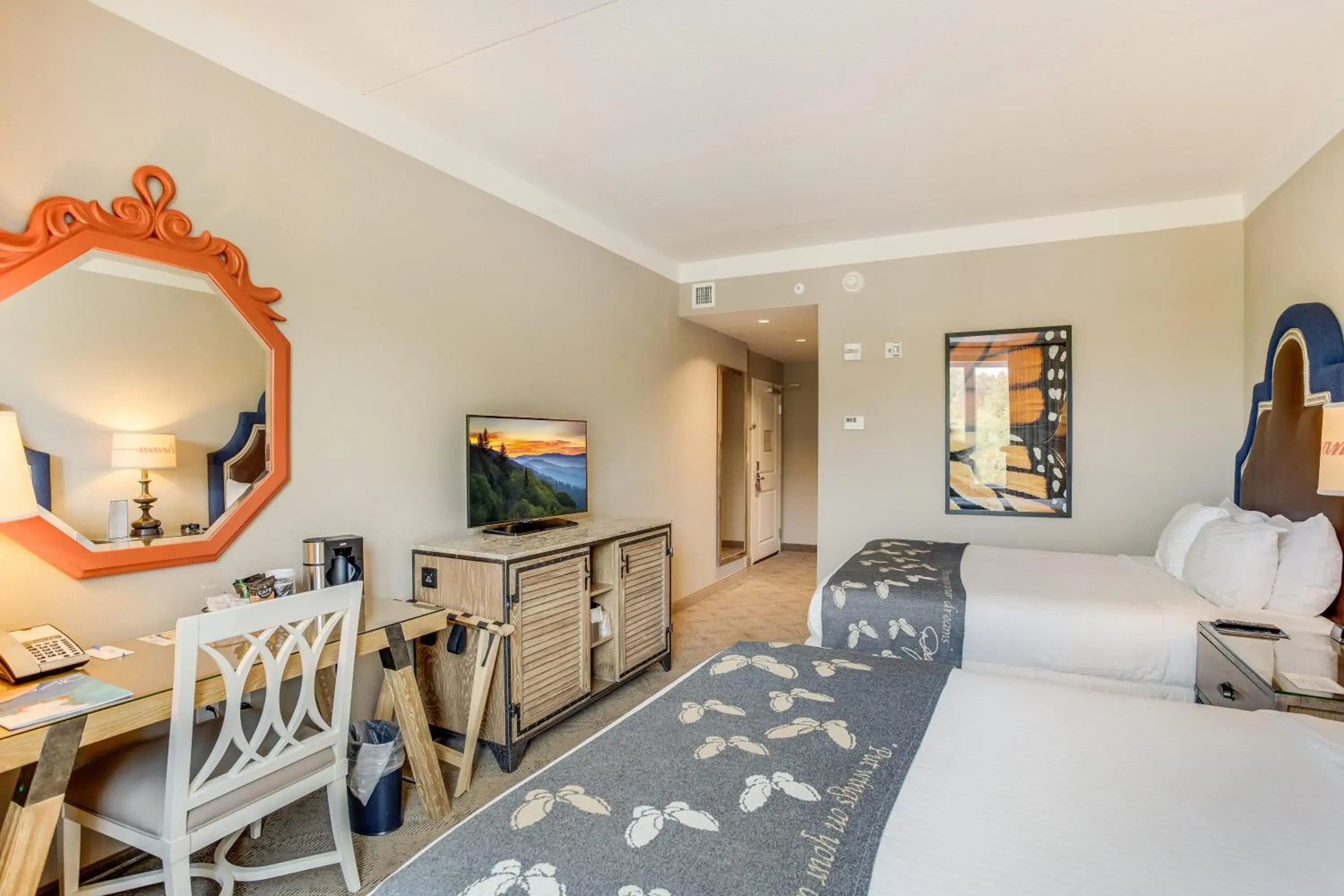 Bed in Dollywood's DreamMore Resort and Spa Bed in Dollywood's DreamMore Resort and Spa