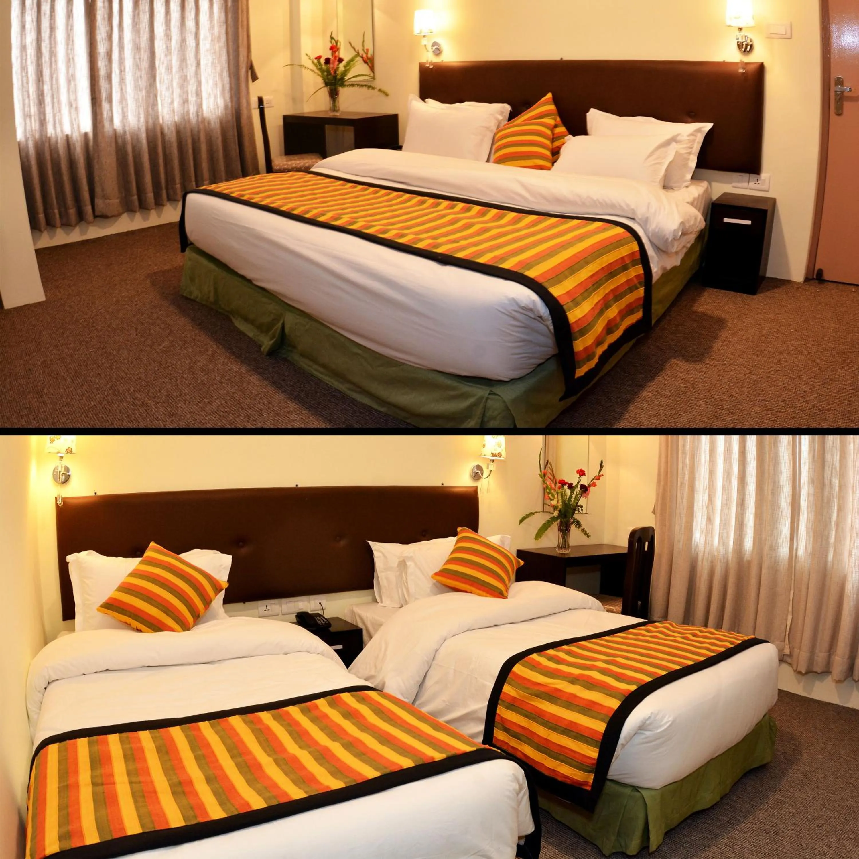 Bed in Hotel Serenity Kathmandu