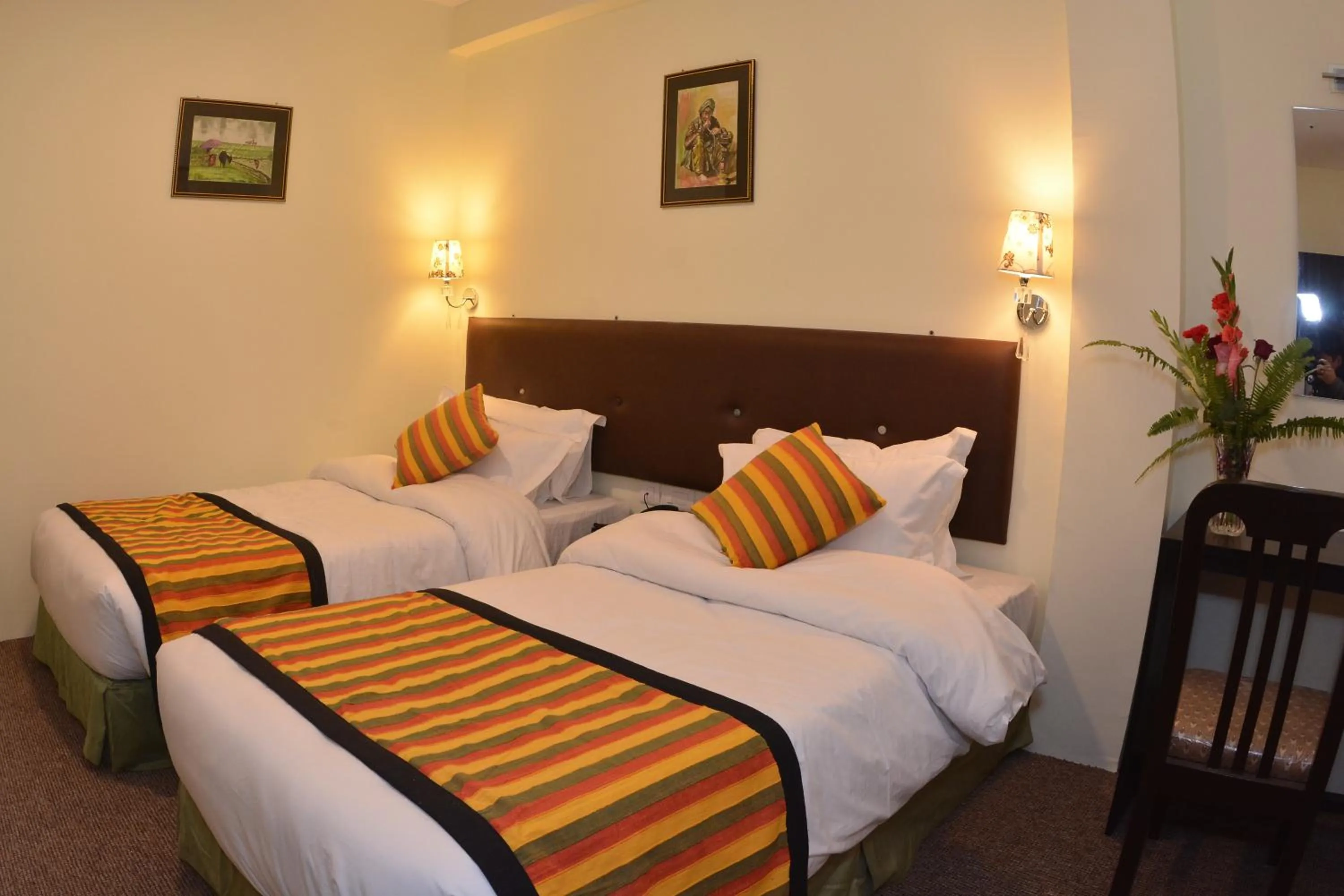 Bathroom, Bed in Hotel Serenity Kathmandu