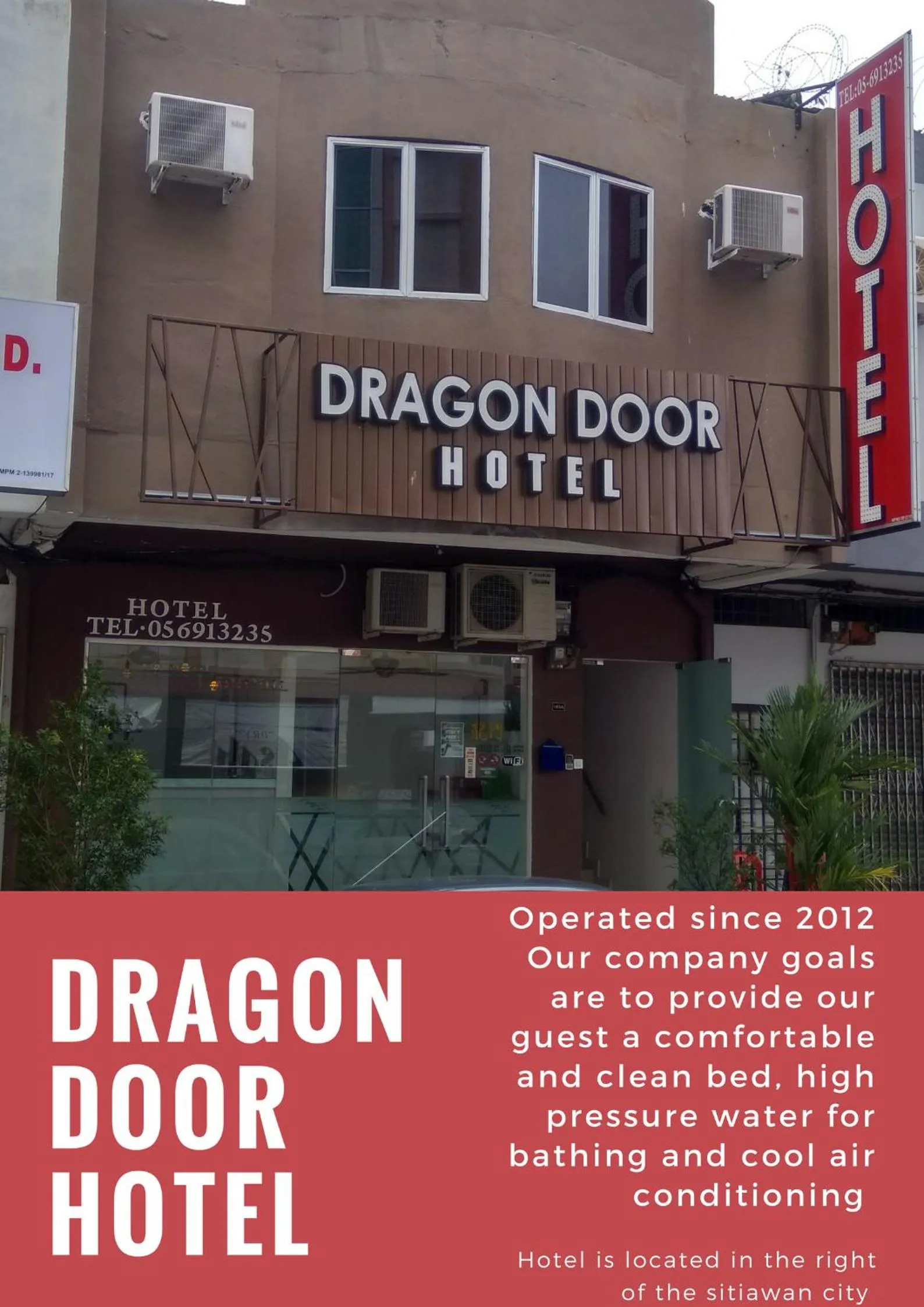 Facade/entrance in Dragon Door Hotel