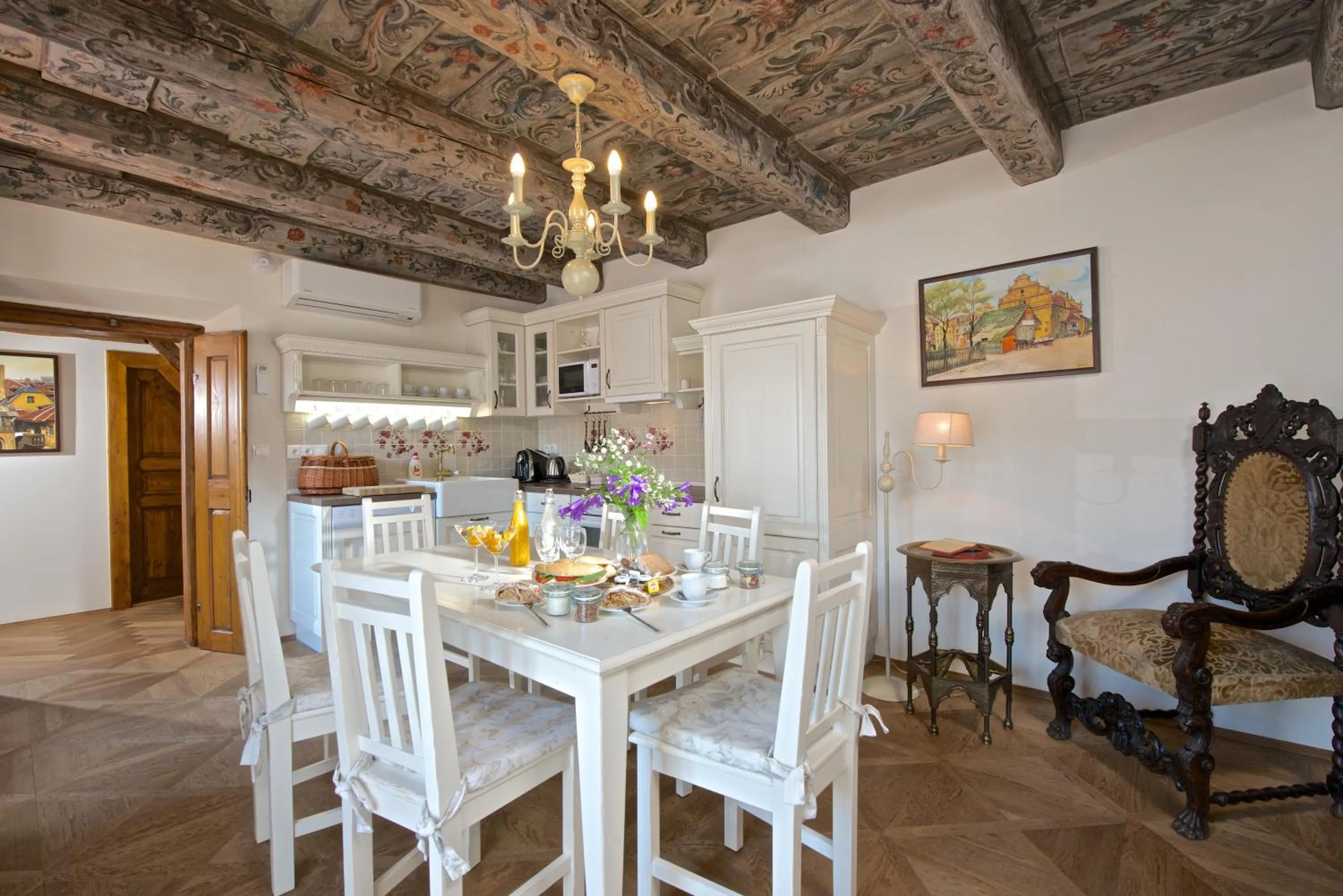 Kitchen or kitchenette in Residence U Mecenáše