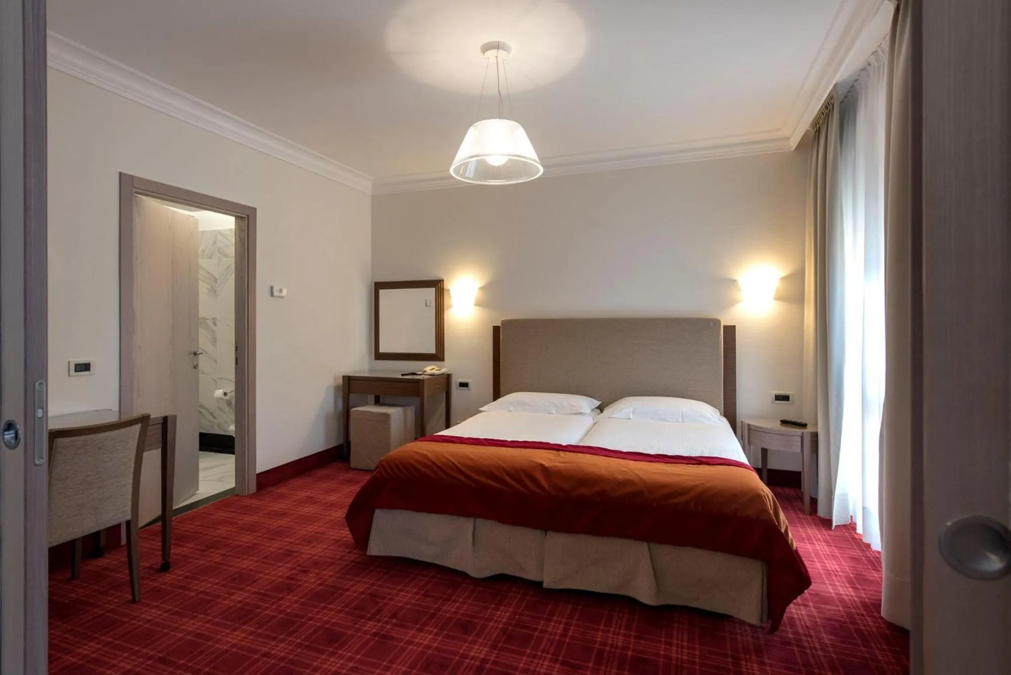 Bedroom, Bed in Hotel Apollo Terme