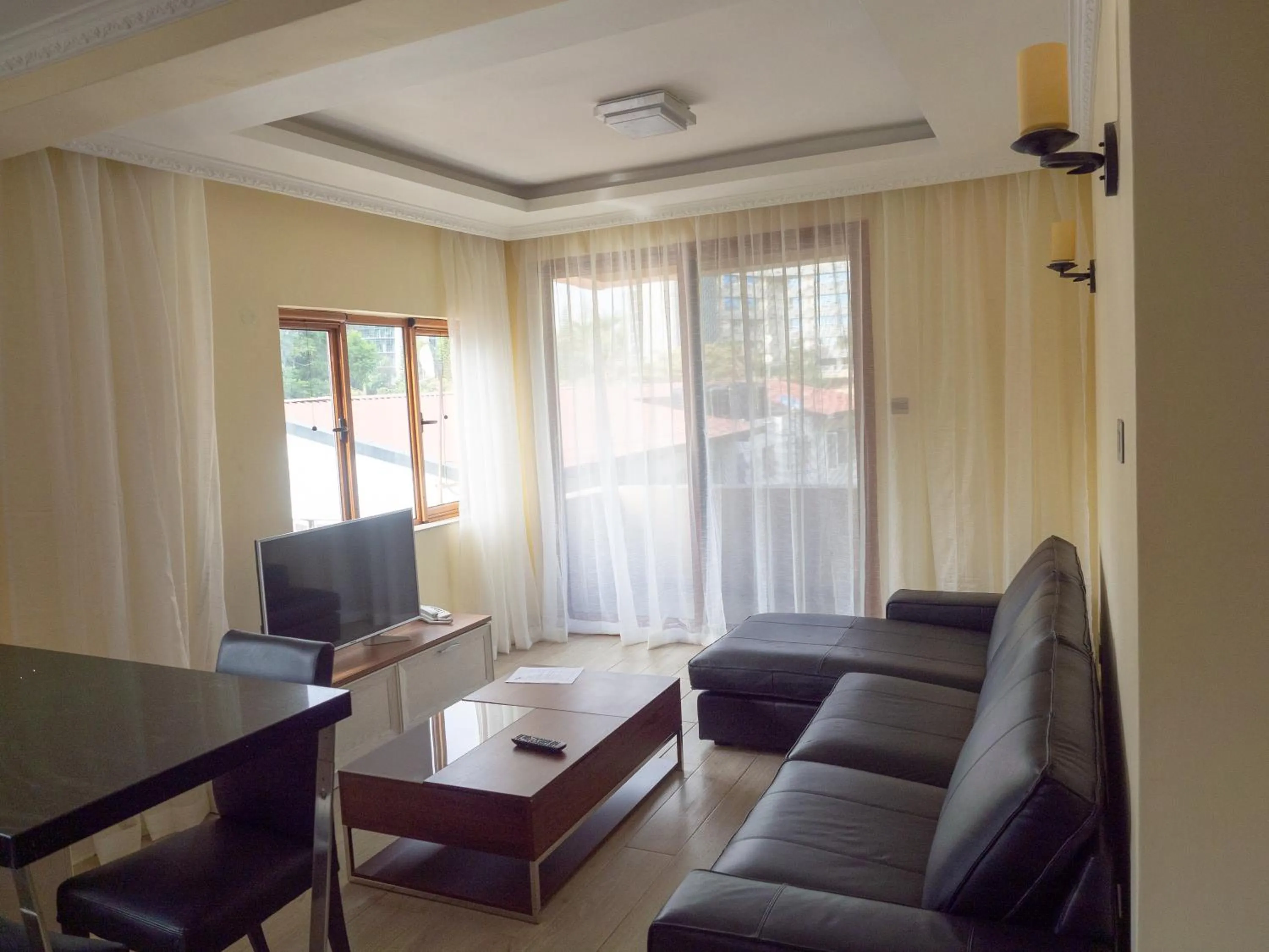 Living room in Kates Apartments