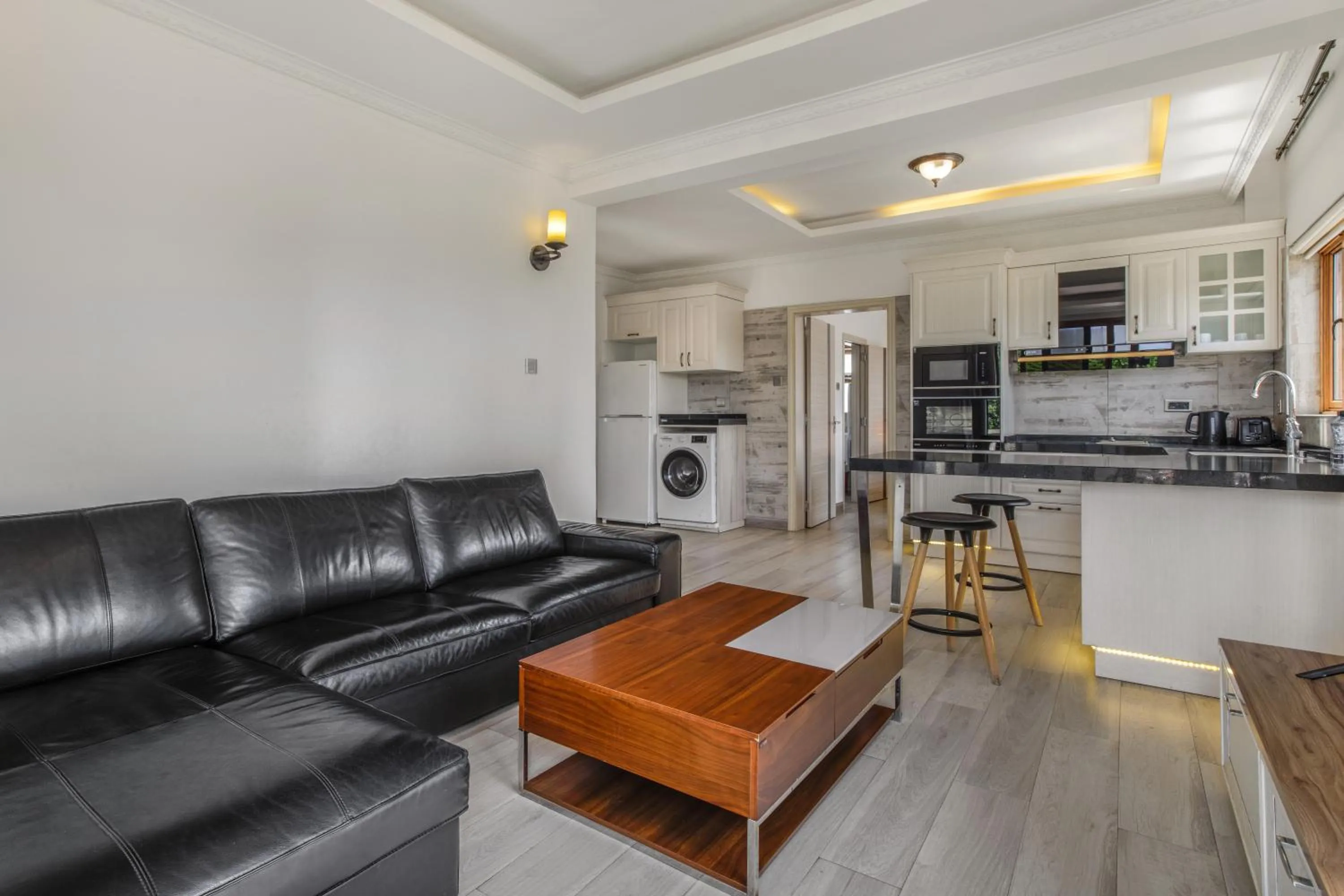 Living room in Kates Apartments