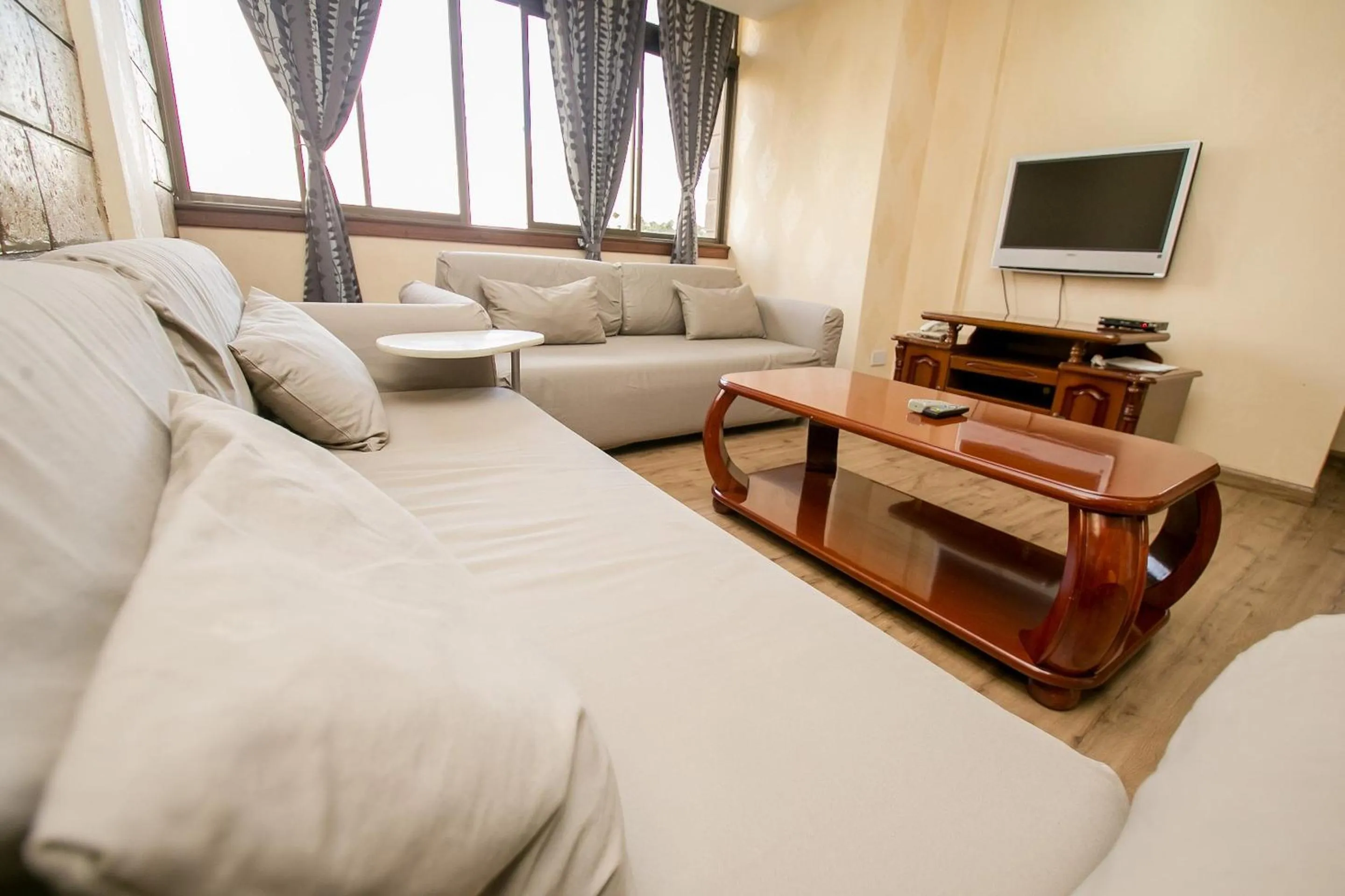 Living room in Kates Apartments