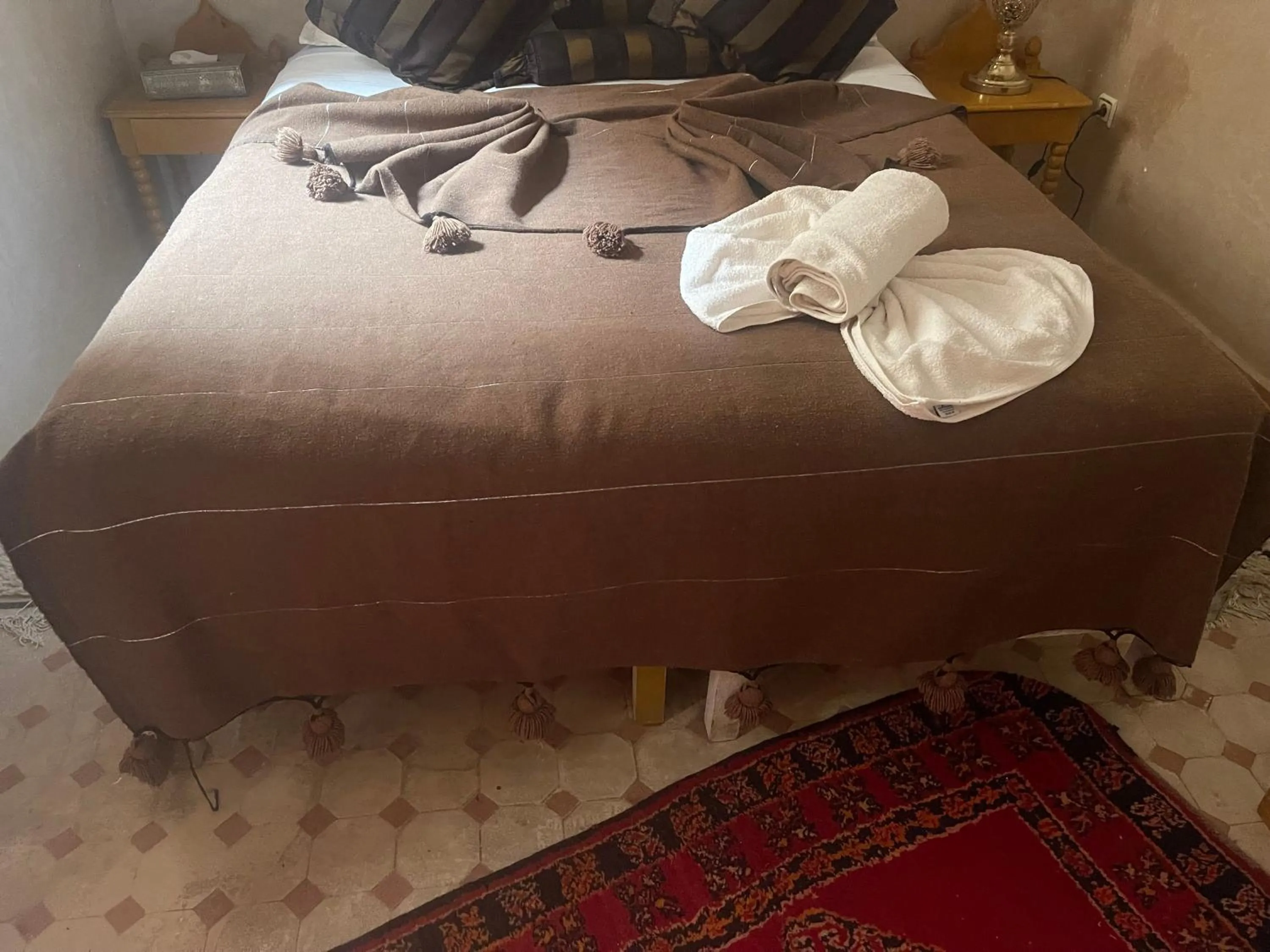 Bed in Riad Jenan Adam