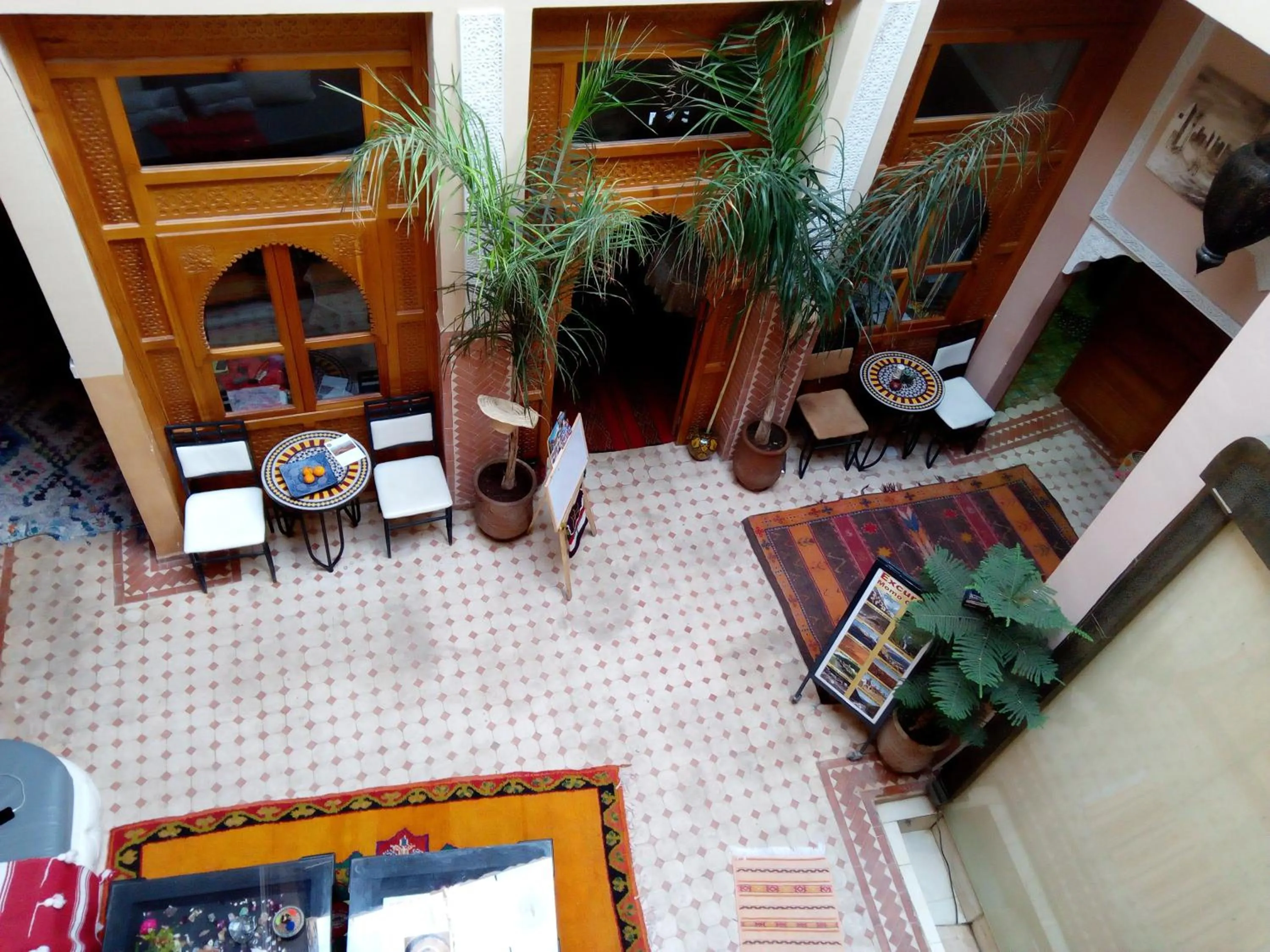 Bird's eye view in Riad Jenan Adam