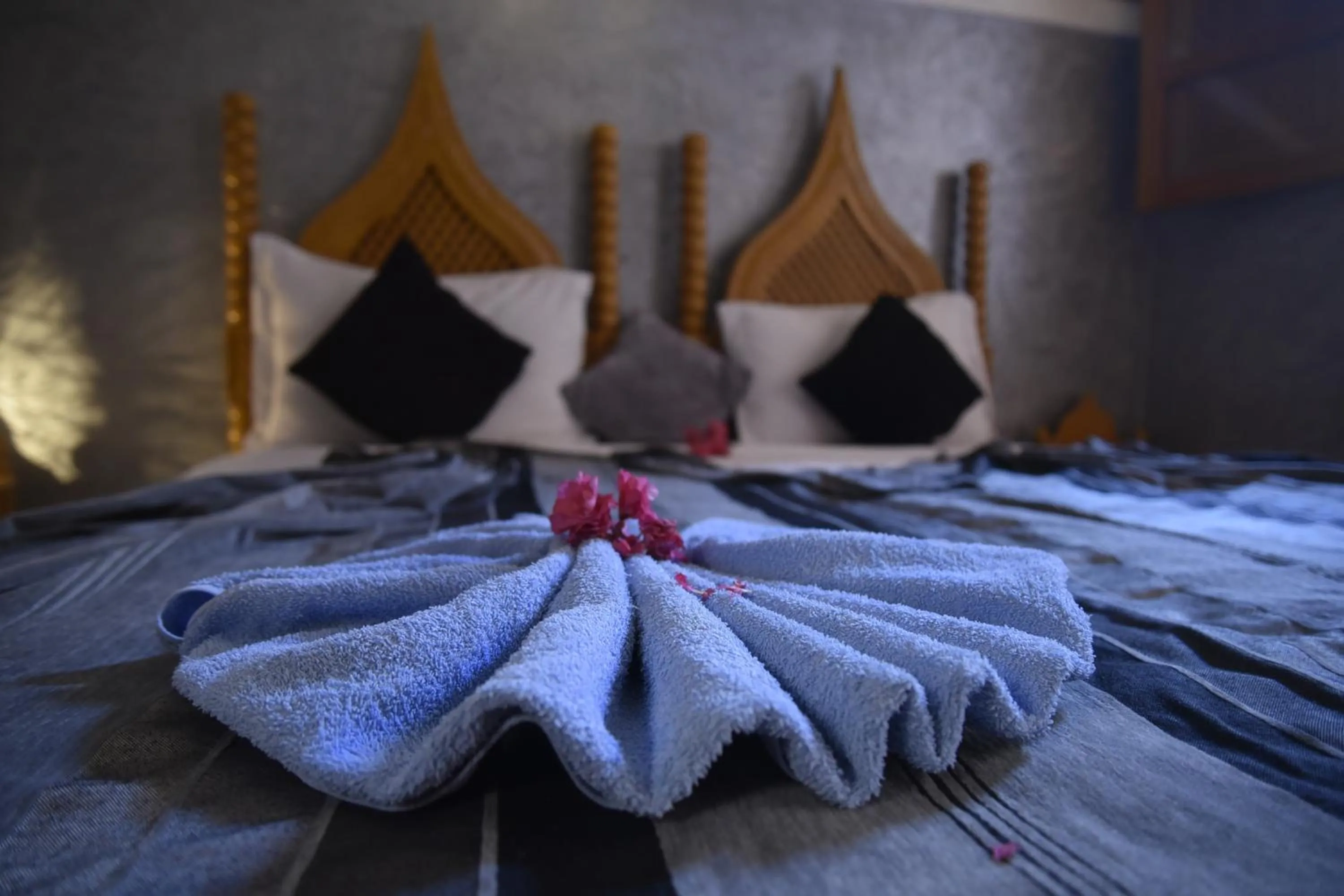 Bed in Riad Jenan Adam