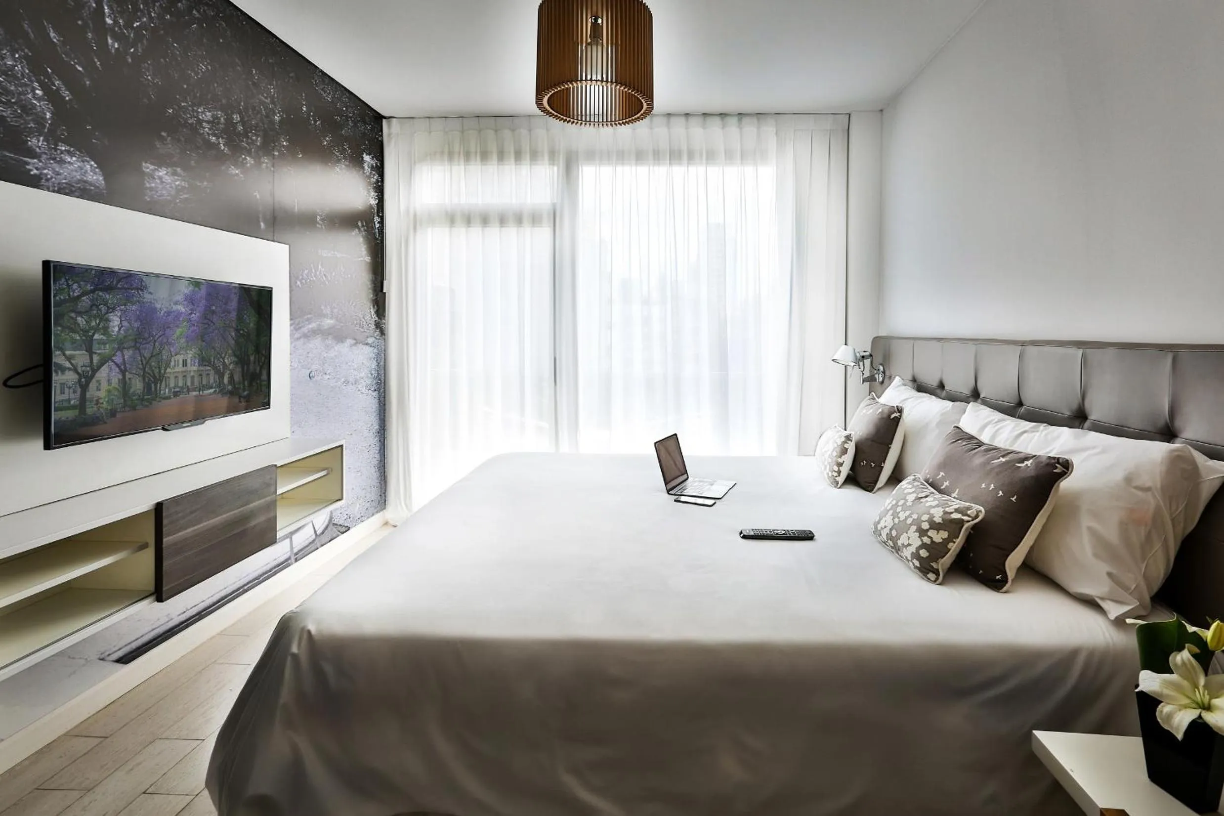 Bedroom, Bed in Flaat Recoleta Plaza