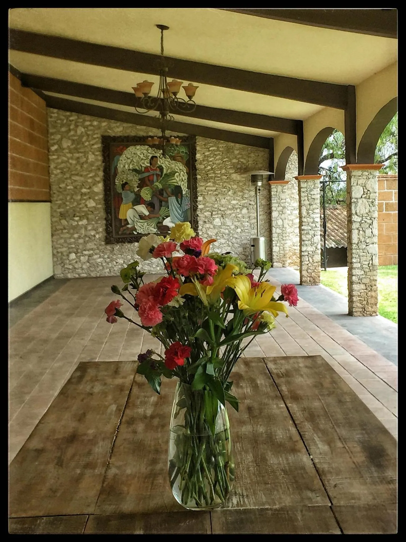 Decorative detail in Cabañas Rancho San Jorge