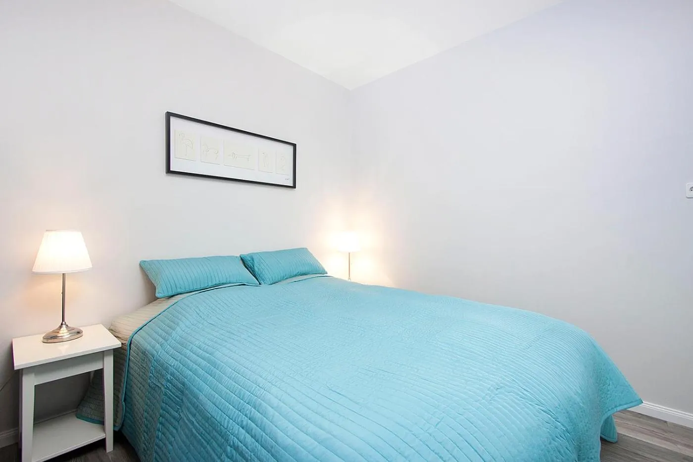 Bed in Nordurey Guesthouse