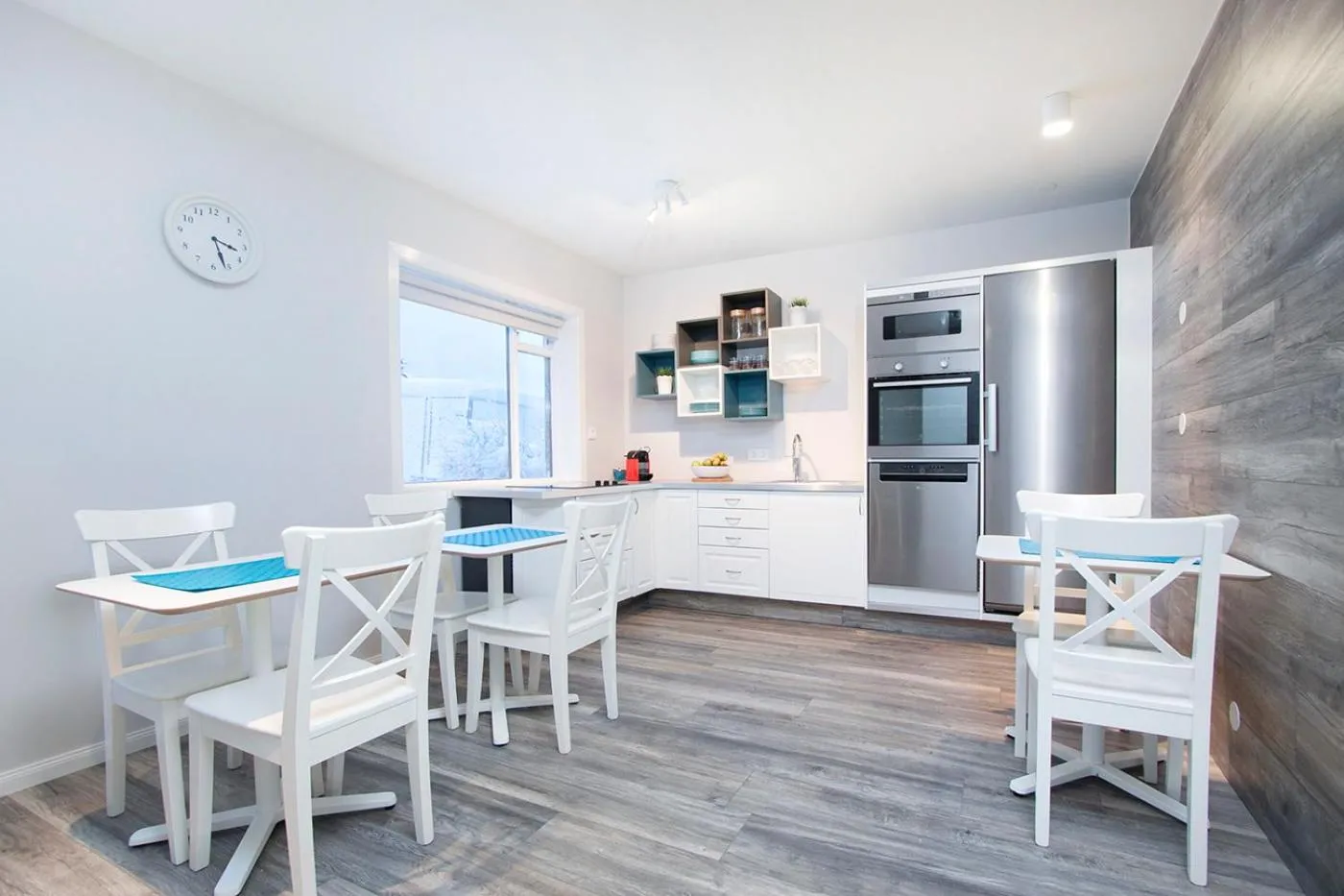 Kitchen or kitchenette in Nordurey Guesthouse