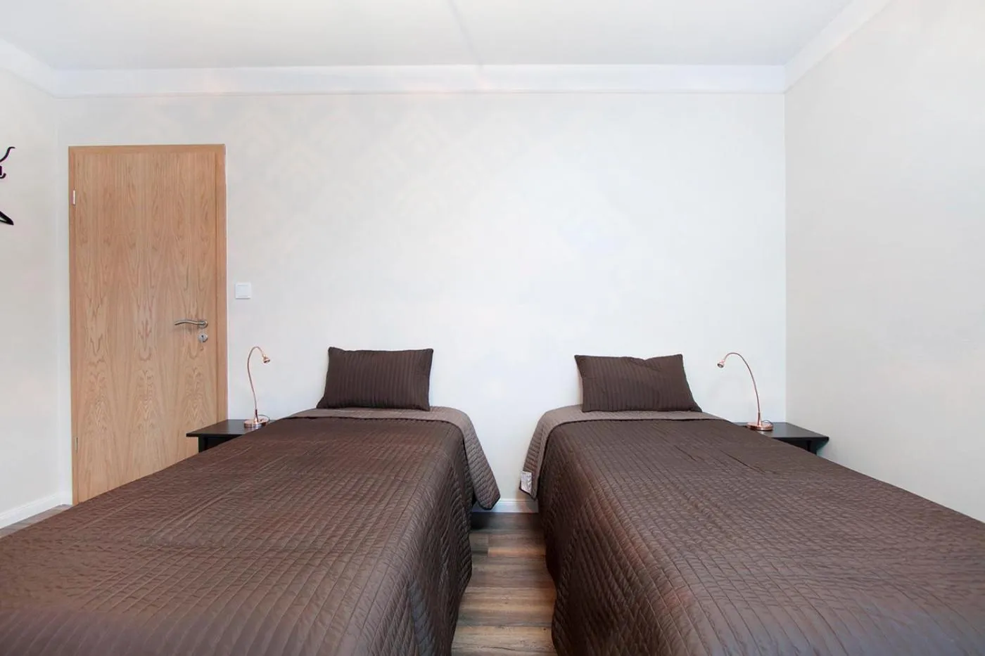 Bed in Nordurey Guesthouse