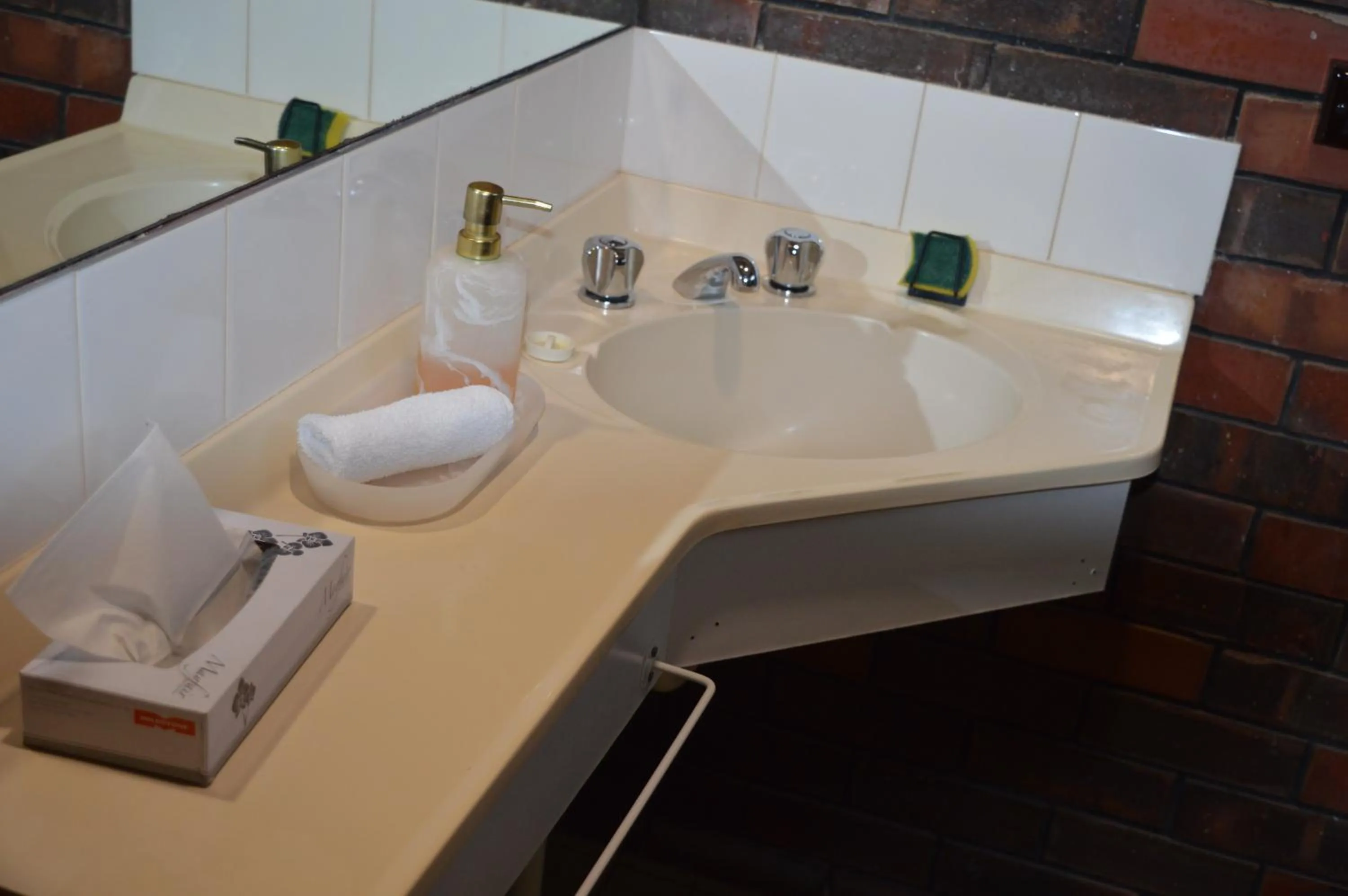 Bathroom in Two Rivers Motel