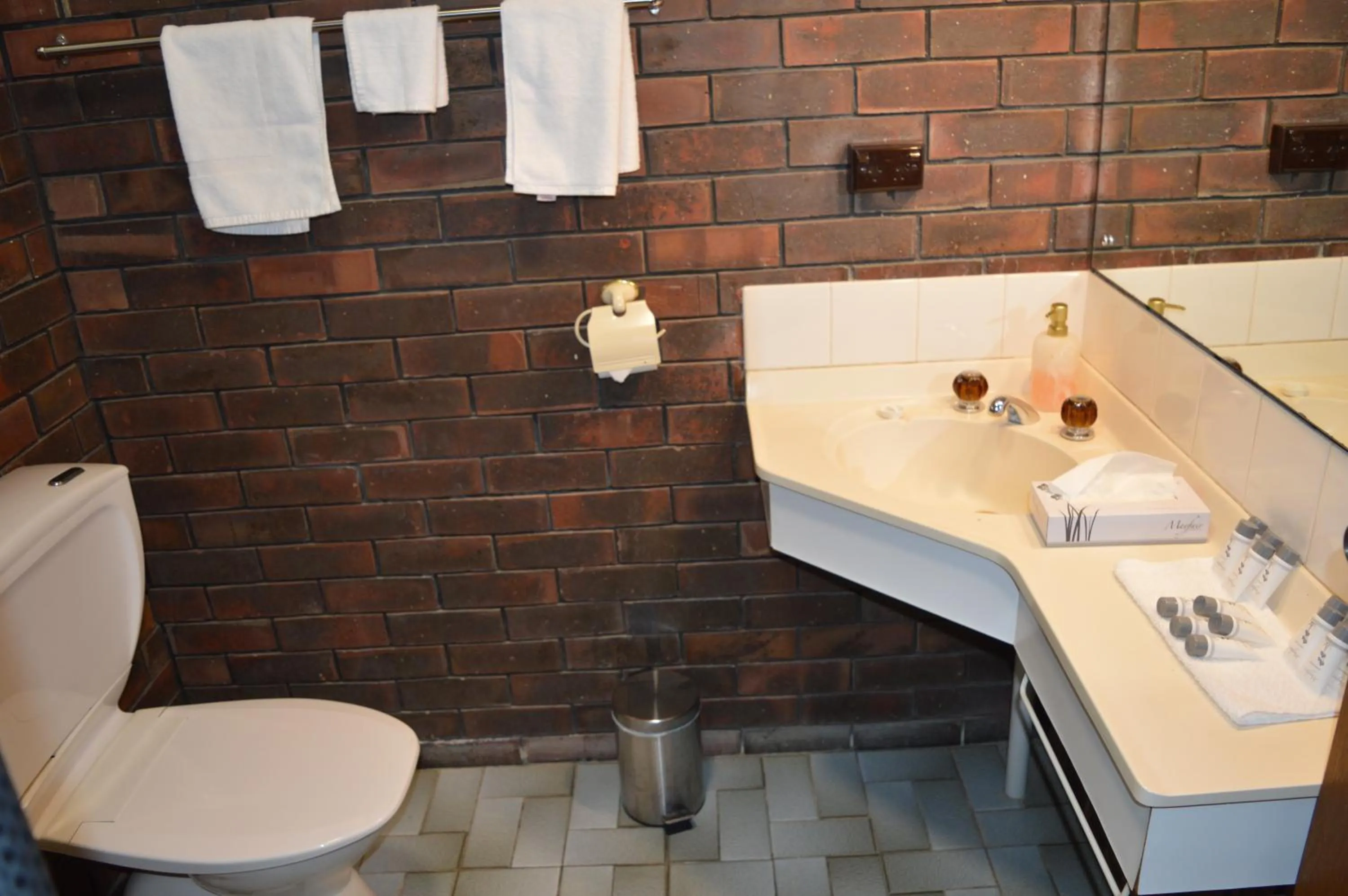 Bathroom in Two Rivers Motel