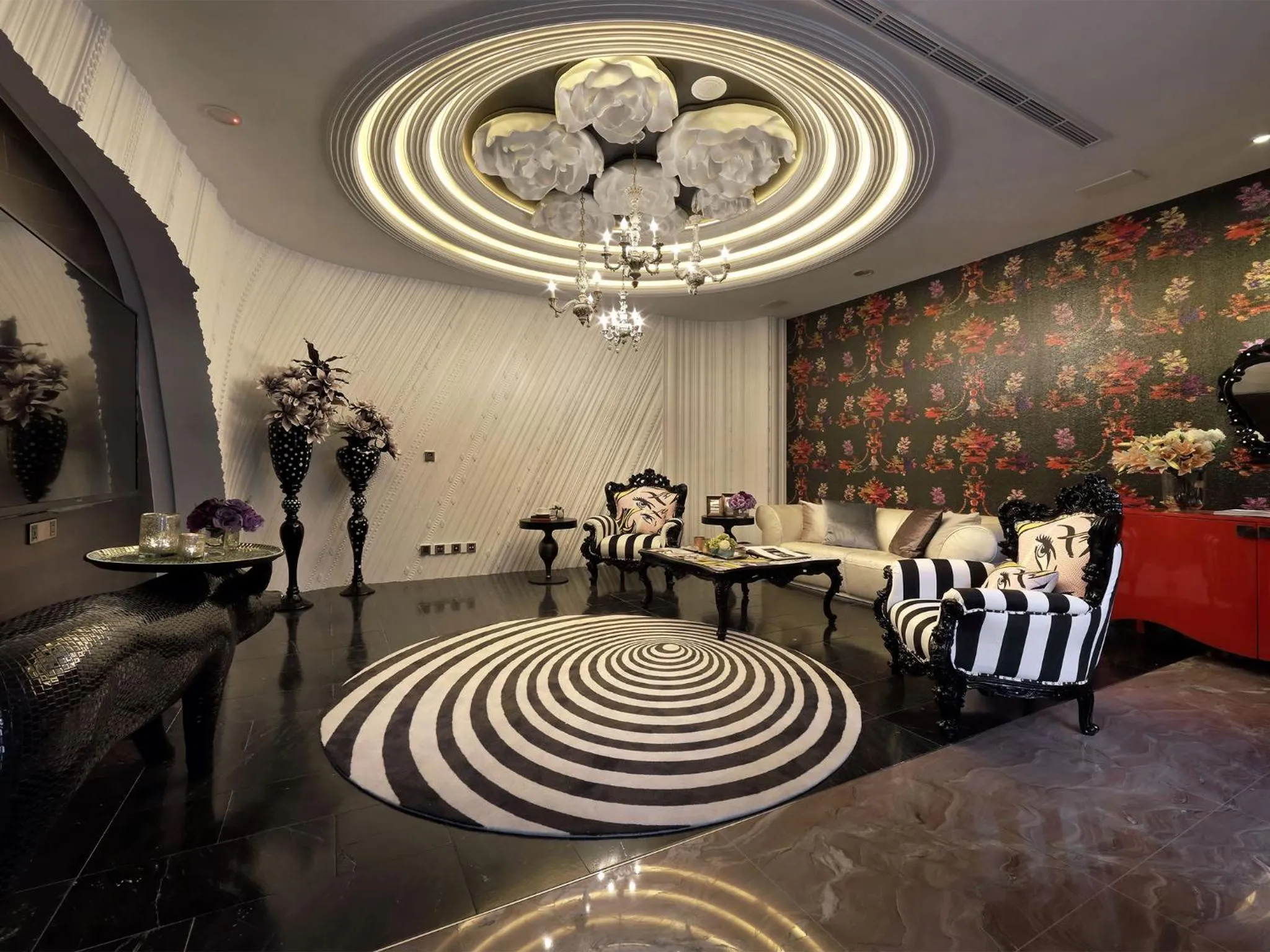 Living room in Shuei Wu Villa