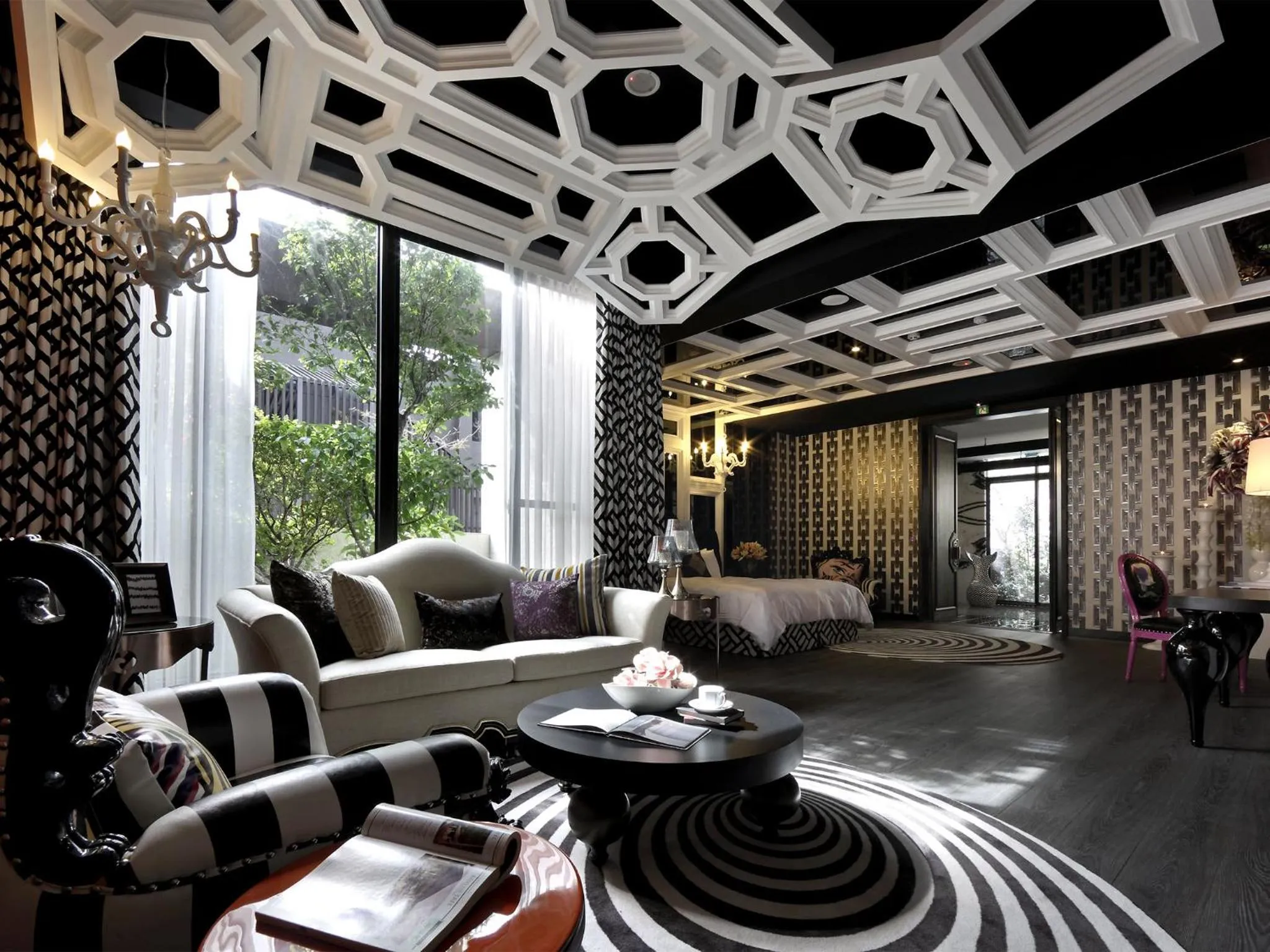 Living room in Shuei Wu Villa