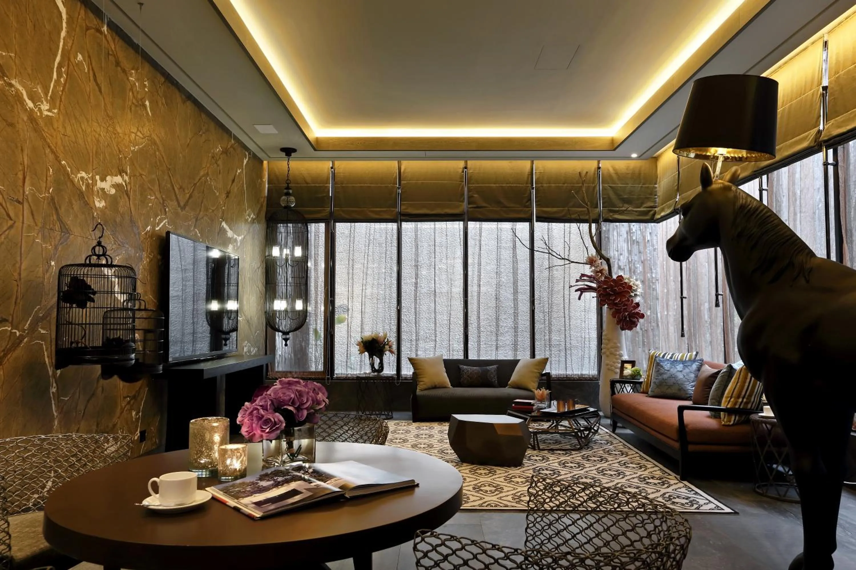 Living room in Shuei Wu Villa