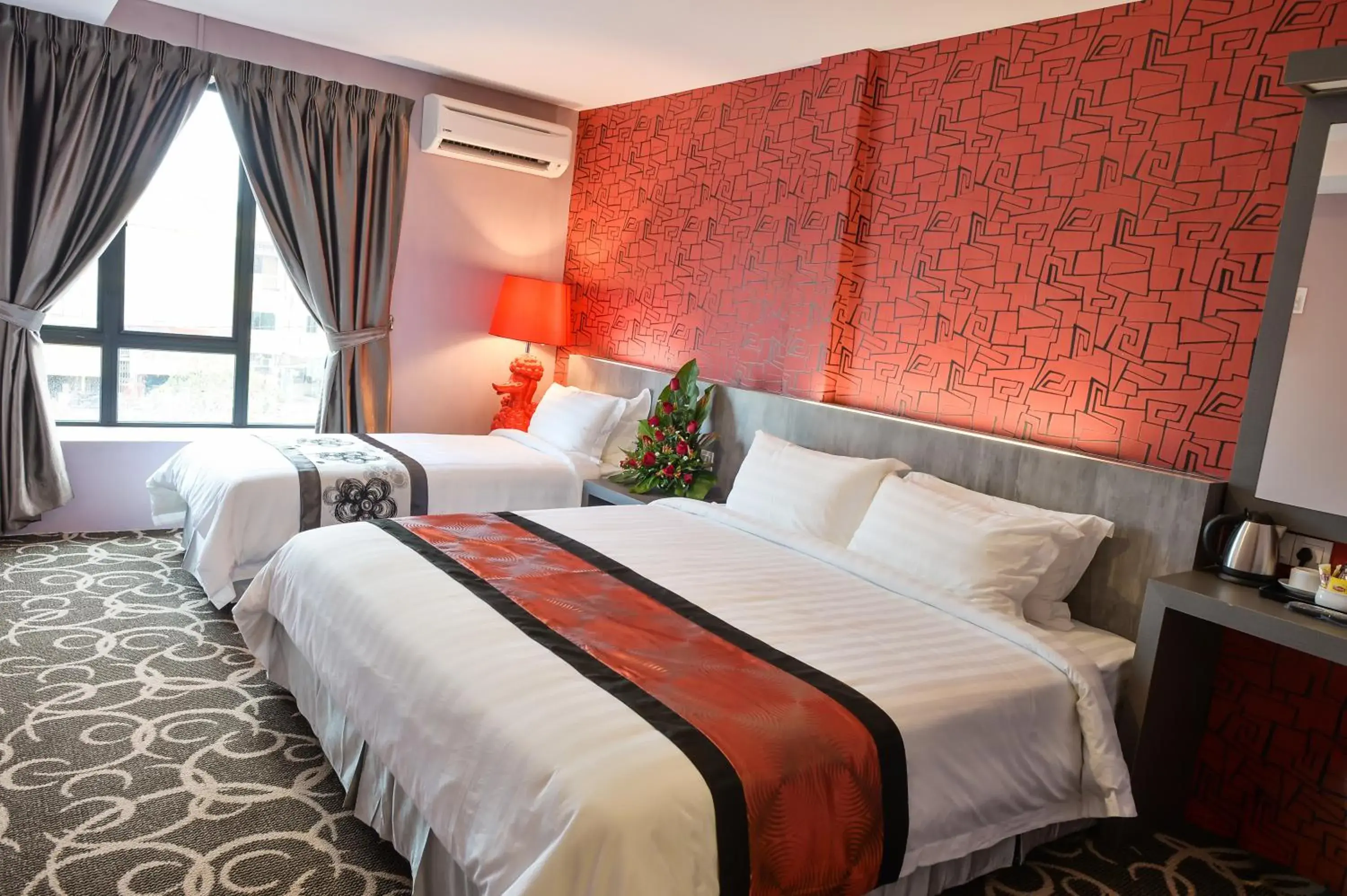 Bed in De Champs Hotel