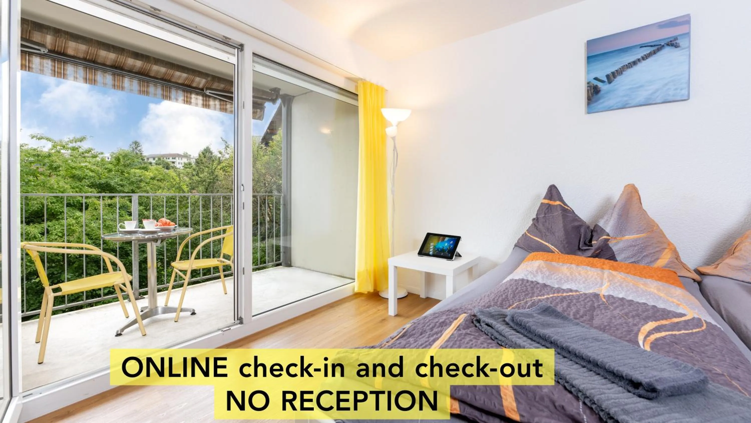 Bed in Anstatthotel Luzern - app self-check-in