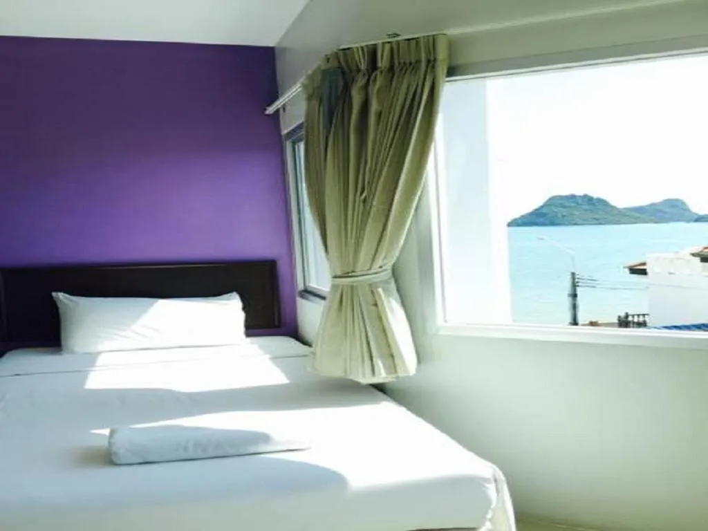 Bed in Prachuap Beach Hotel