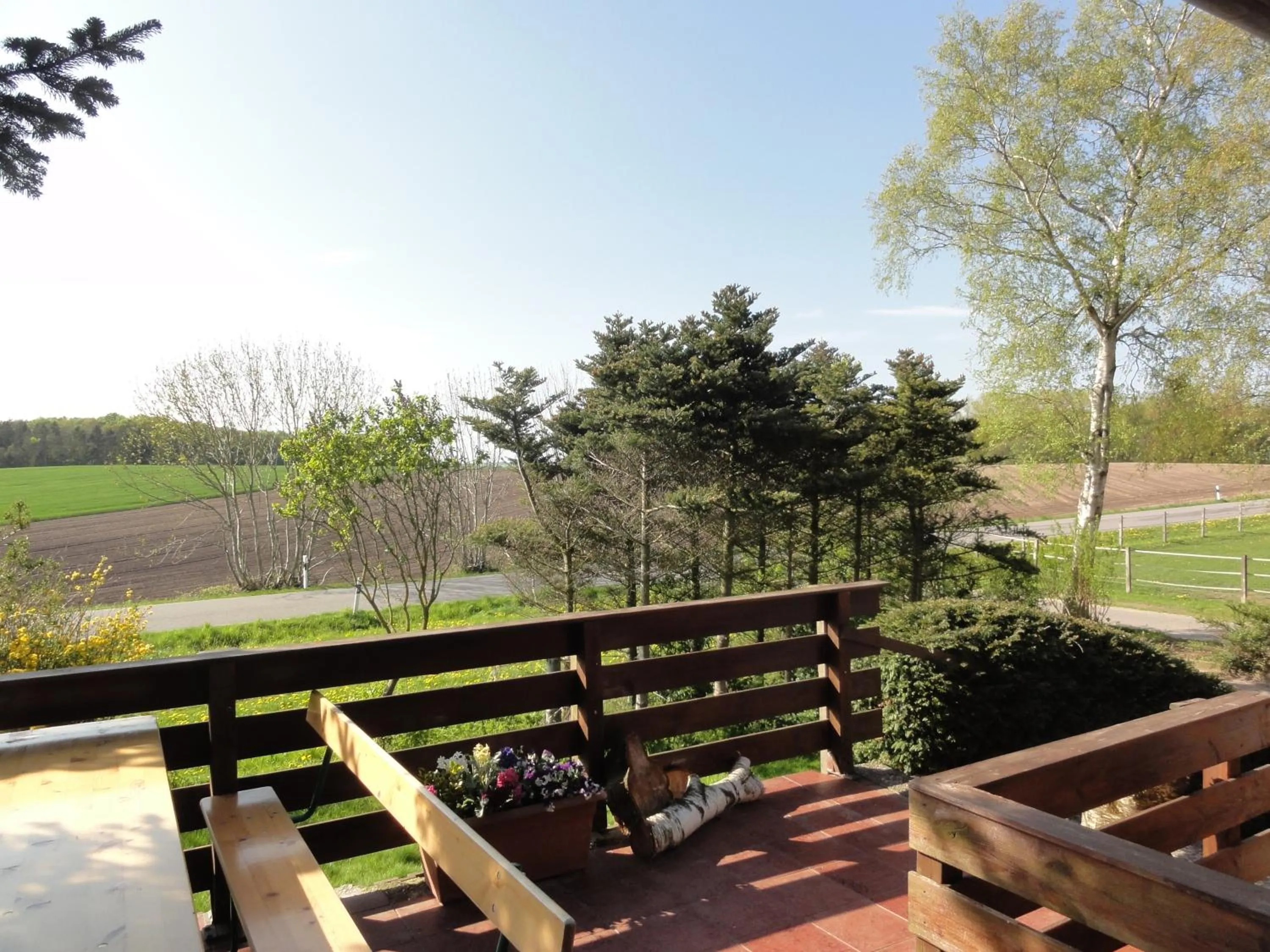 Balcony/Terrace in Peanuts Hostel & Meer