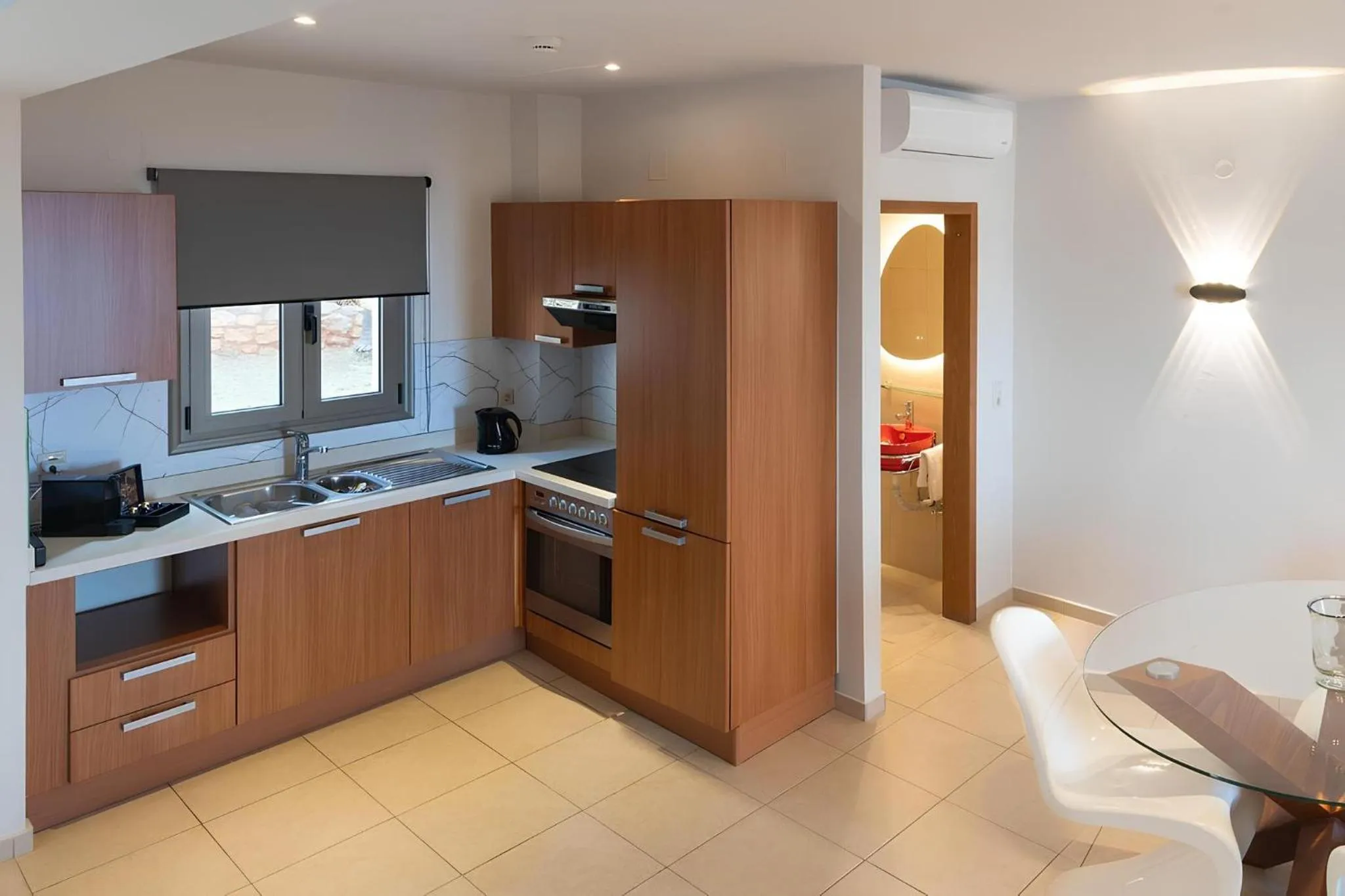 kitchen in The Noverian Scenic Crete 5 Star Hilltop Villa Resort & Spa