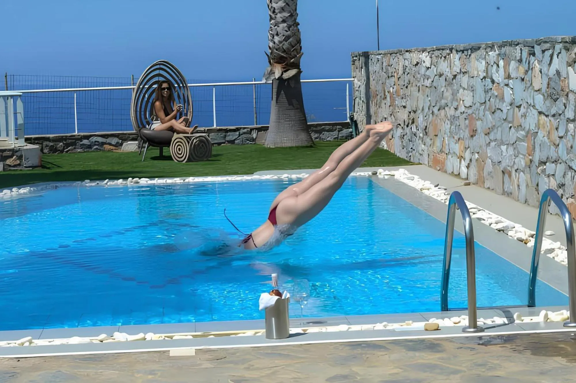 Swimming pool in The Noverian Scenic Crete 5 Star Hilltop Villa Resort & Spa