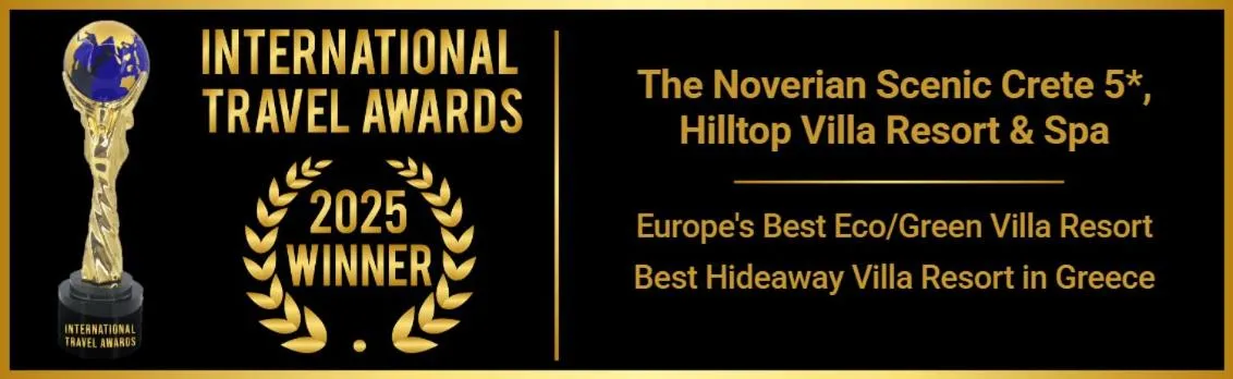 Certificate/Award in The Noverian Scenic Crete 5 Star Hilltop Villa Resort & Spa