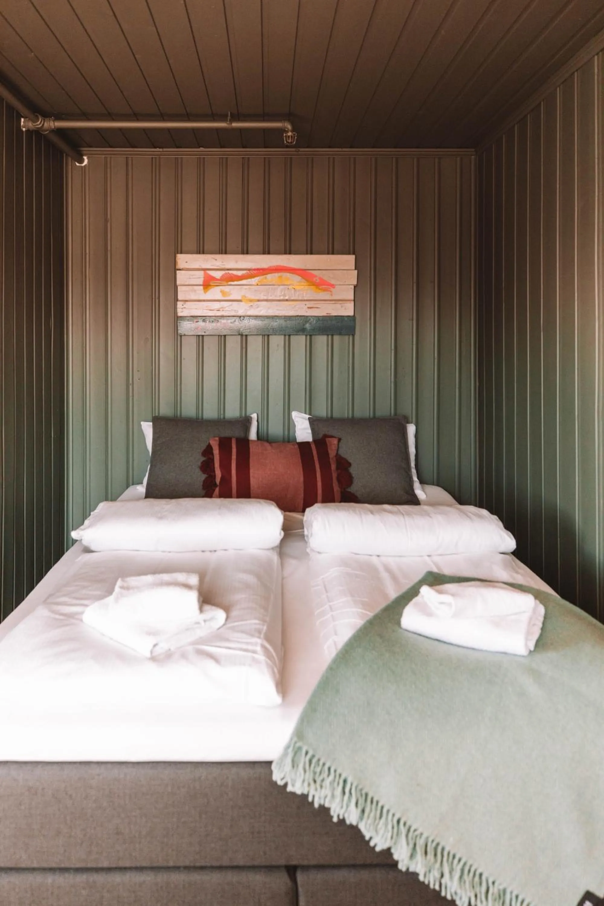 Bedroom, Bed in Skårungen - Hotel, Cabins and Camping