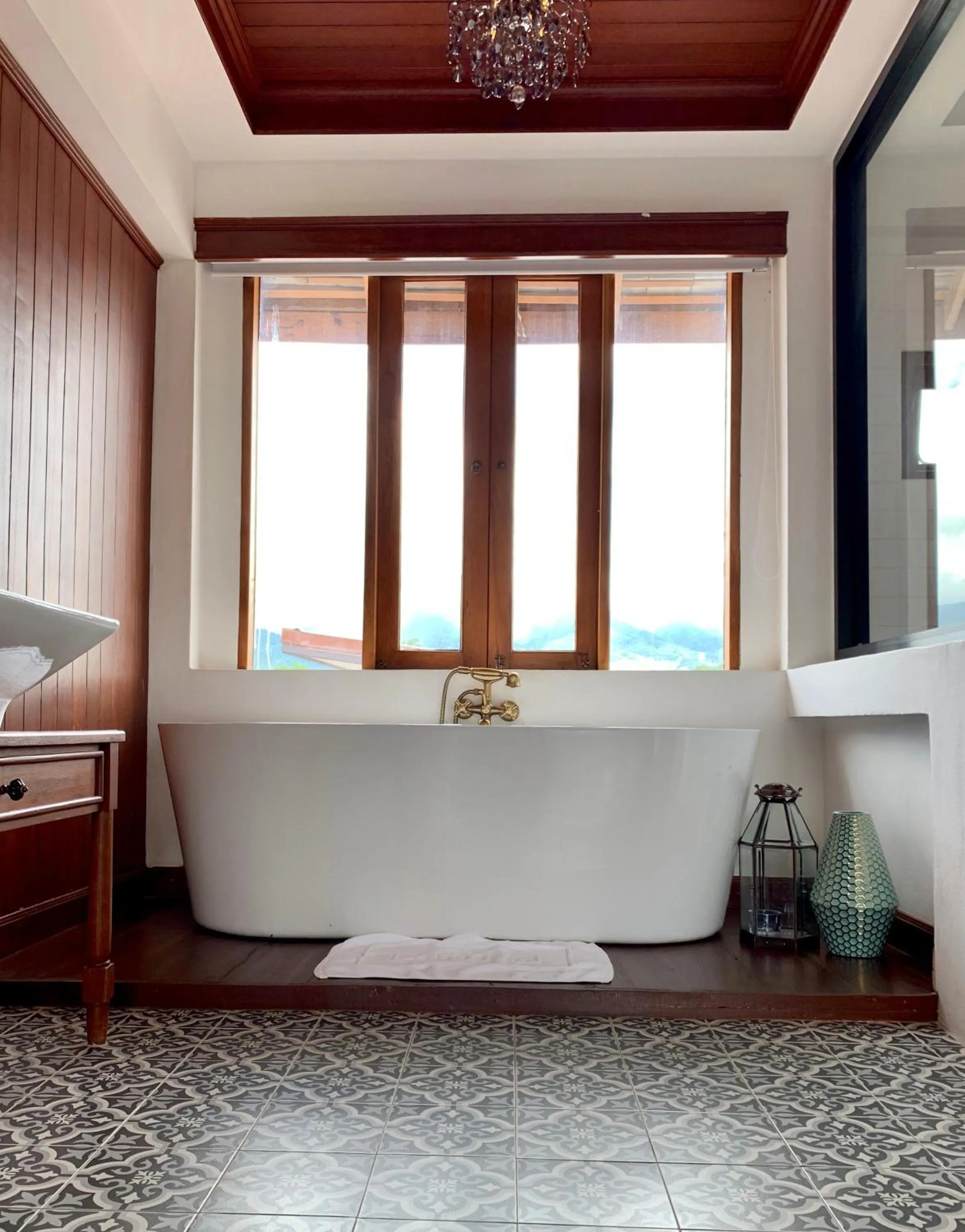 Bathroom, Bed in Pai Cherkaew Boutique House