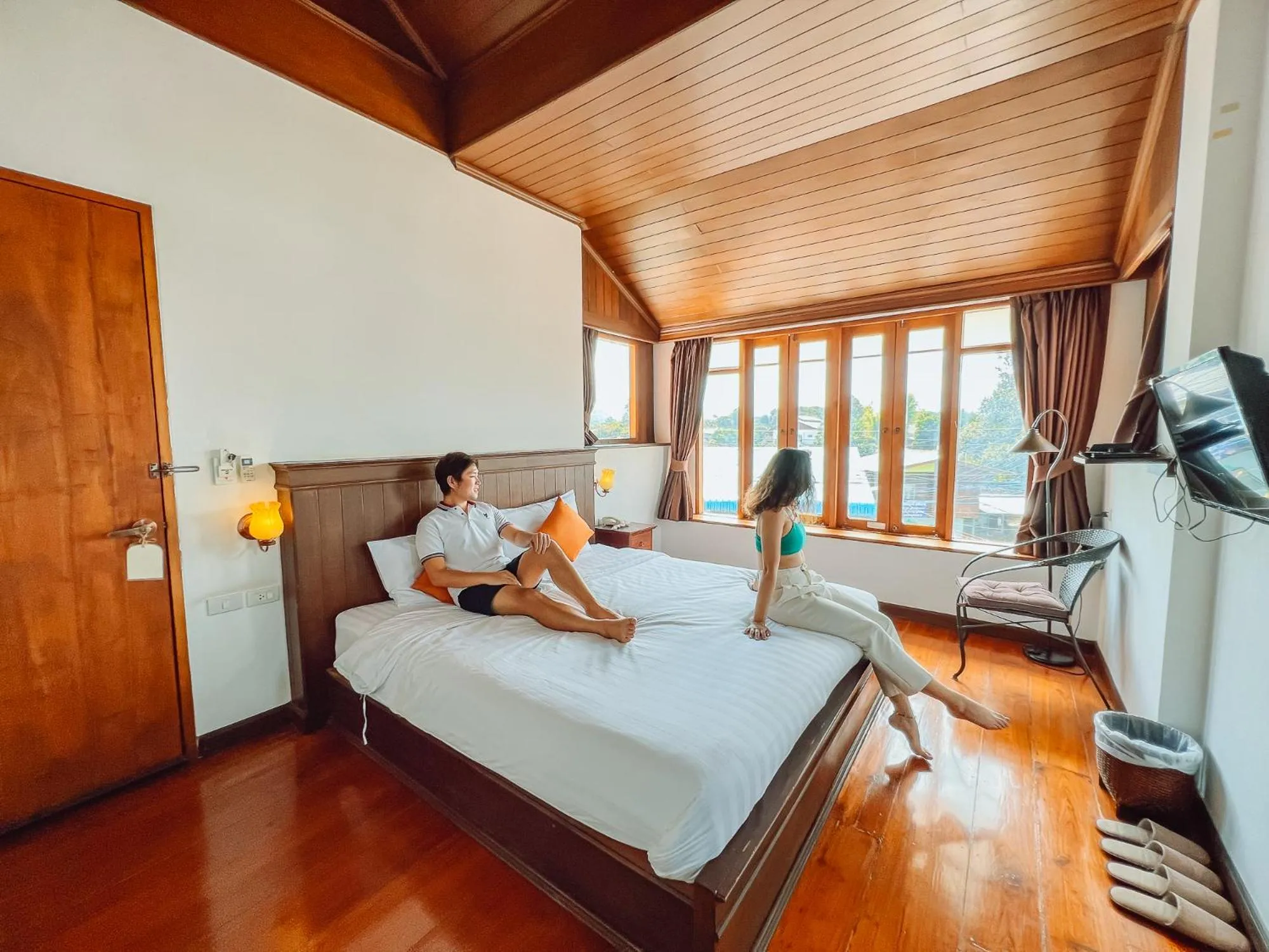 Bedroom, Bed in Pai Cherkaew Boutique House