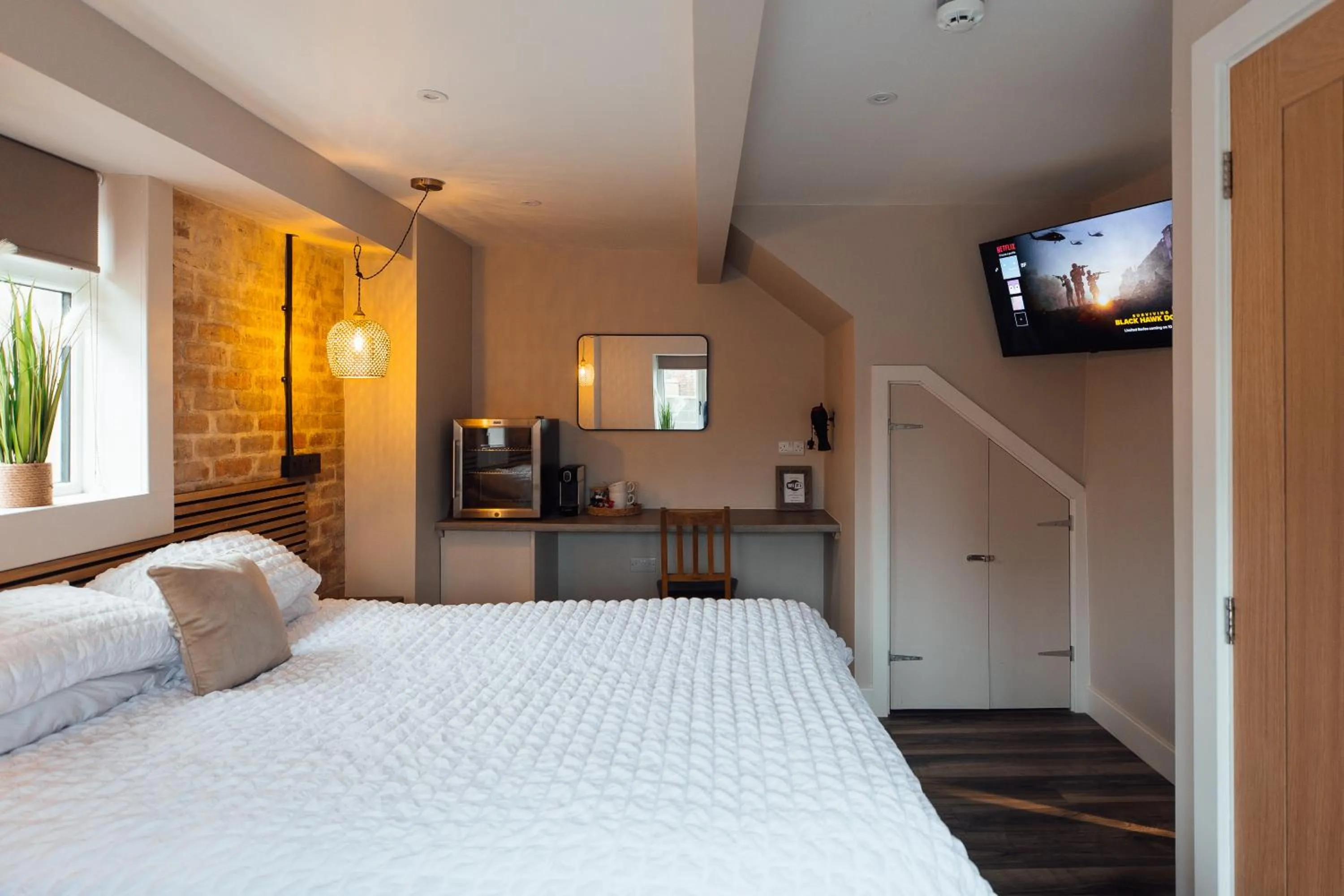 Bed in The Dolphin Hotel & Restaurant