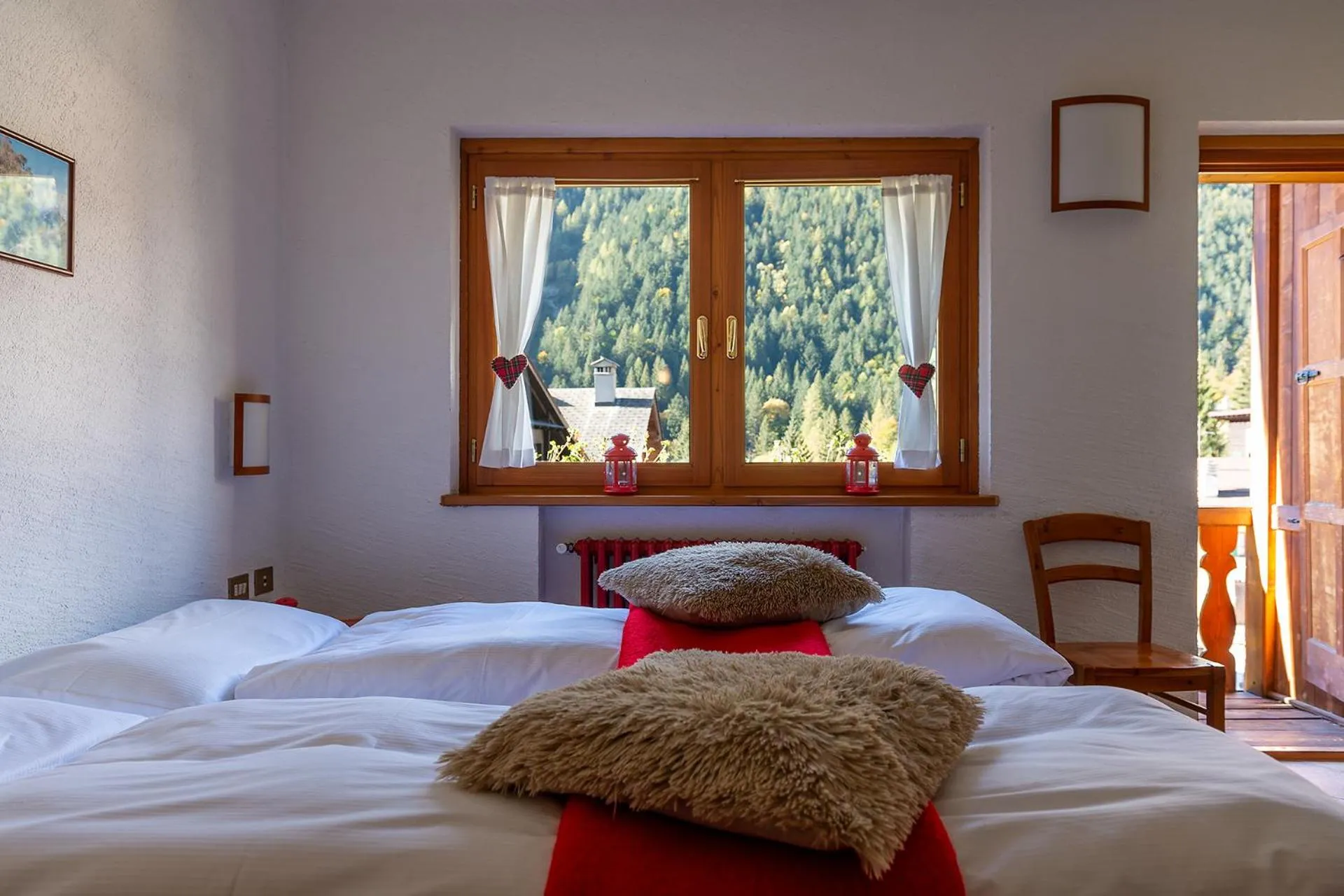 Mountain view, Bed in Residence Monterosa