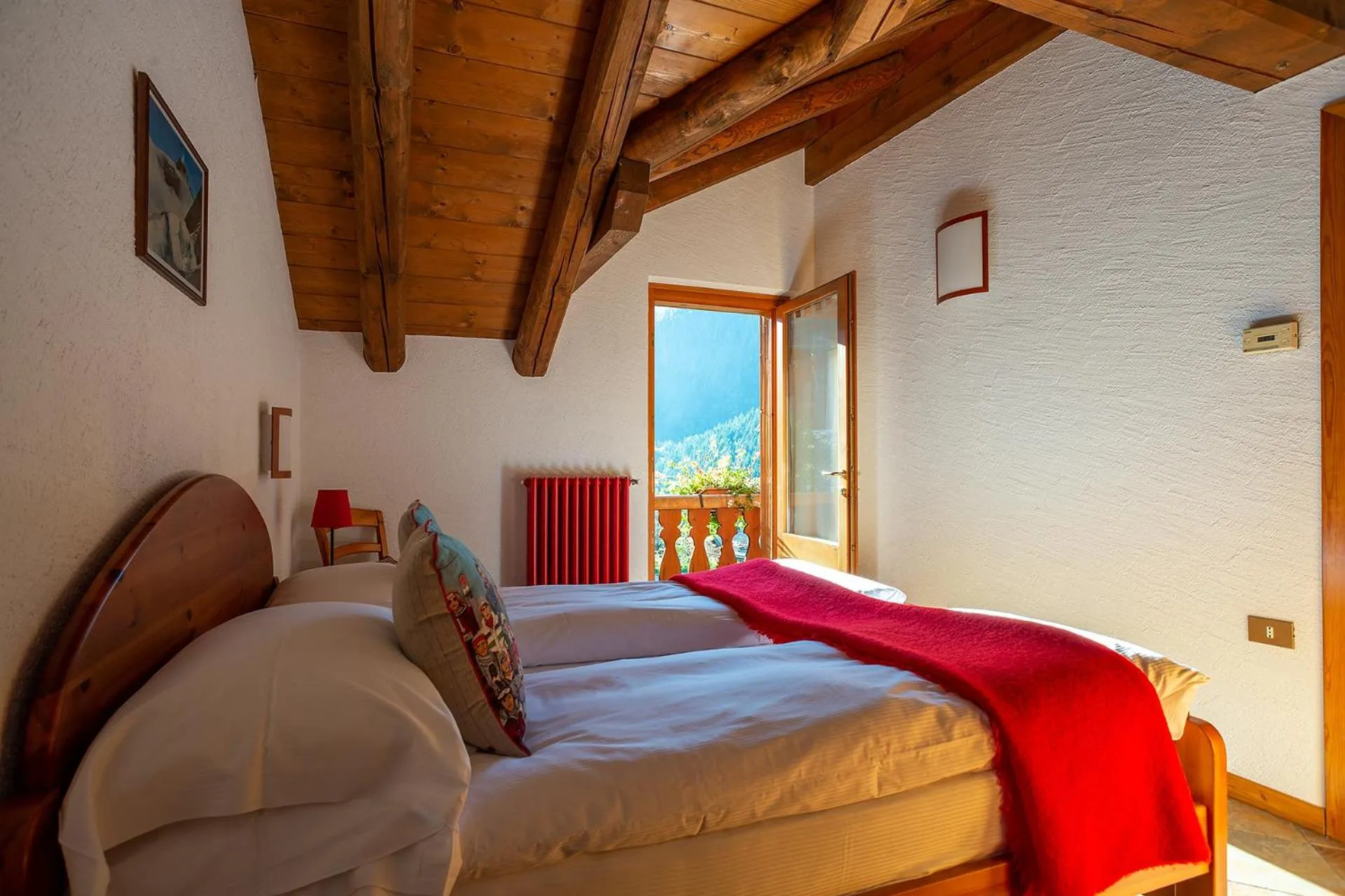 Bedroom, Bed in Residence Monterosa